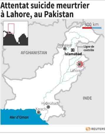 Attentat suicide meurtrier a lahore, au pakistan