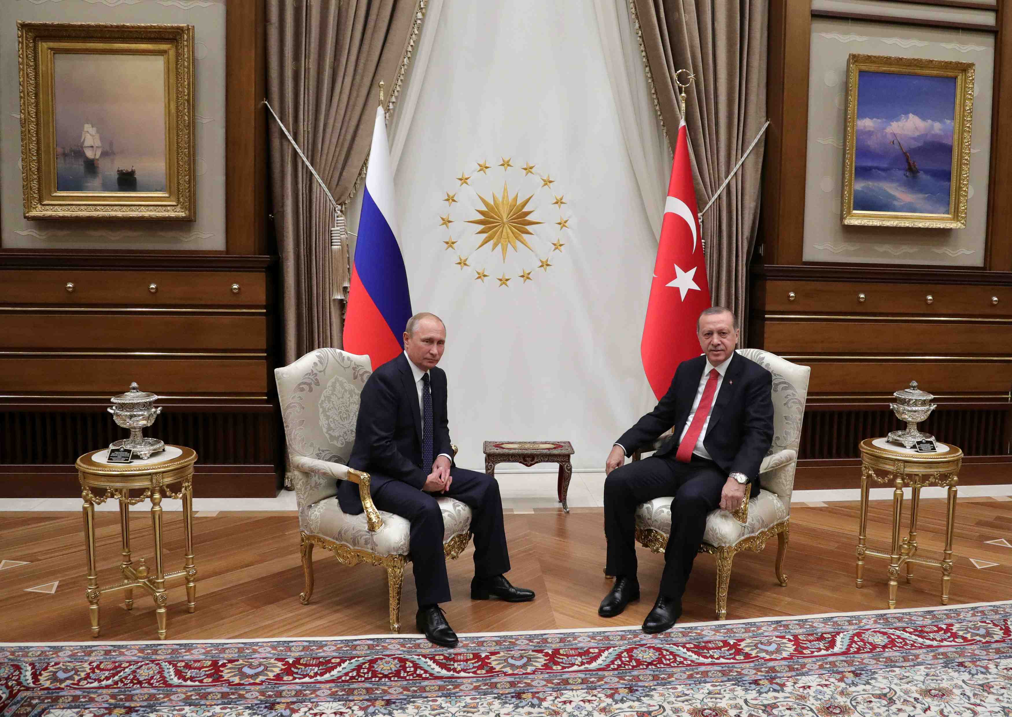 Erdogan et poutine d'accord pour continuer a collaborer en syrie