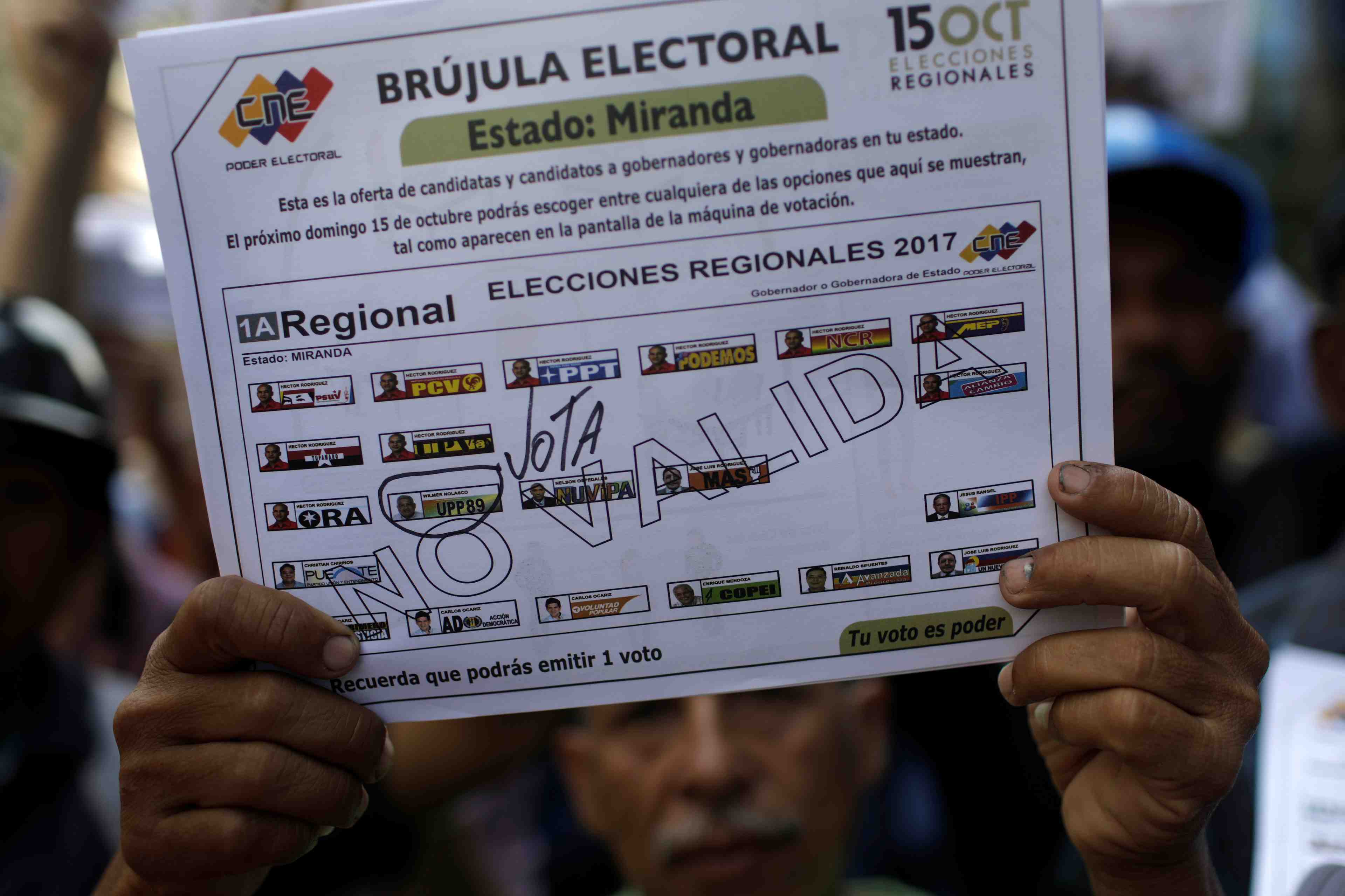 L'opposition venezuelienne denonce une manipulation avant les elections regionales