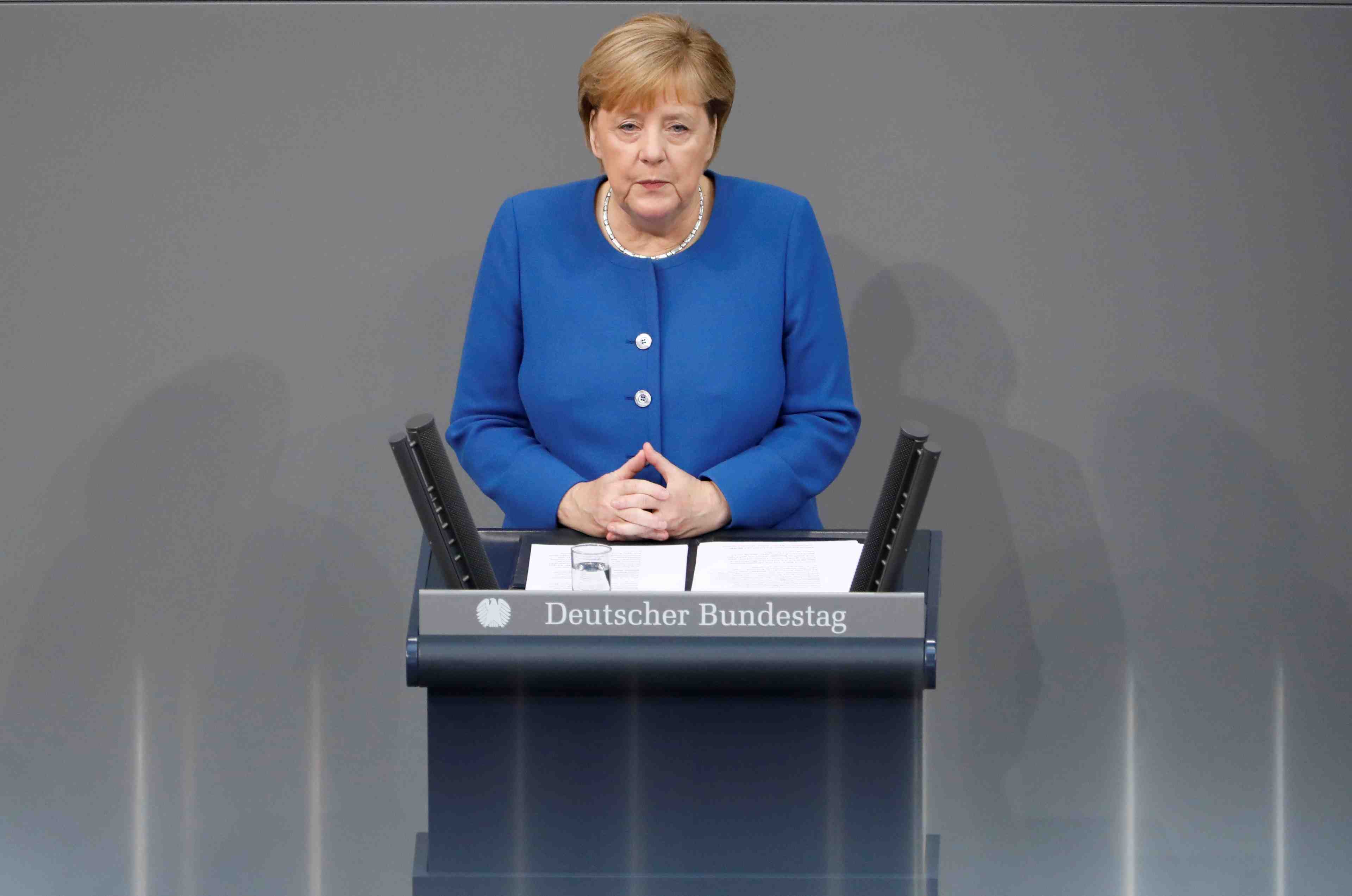 Merkel veut reduire la contribution allemande au budget de l'ue