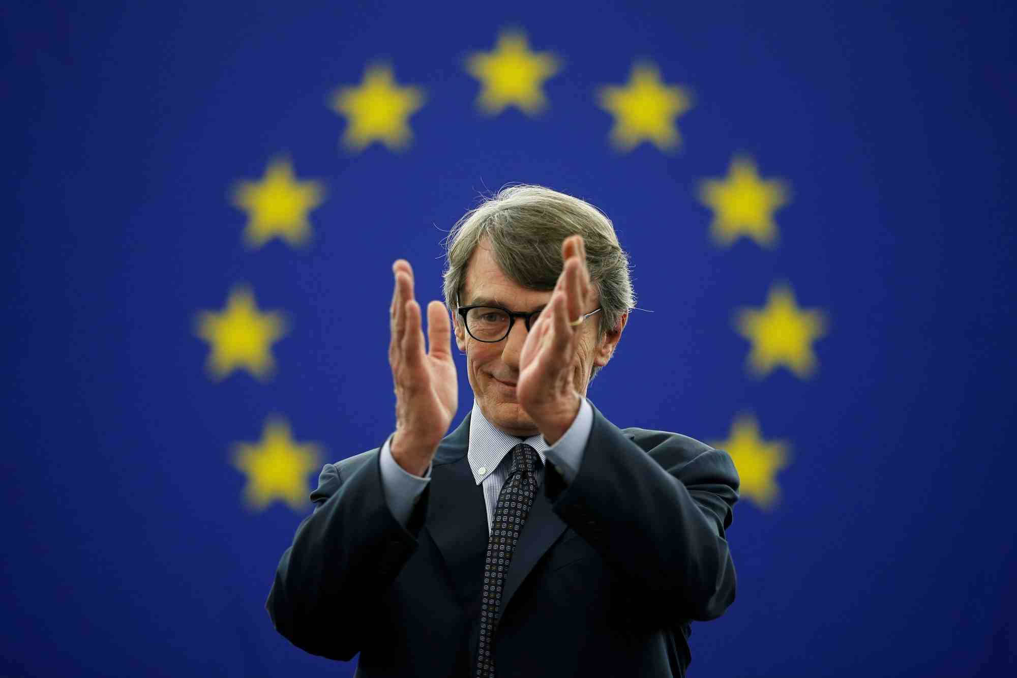 Le socialiste italien david sassoli president du parlement europeen