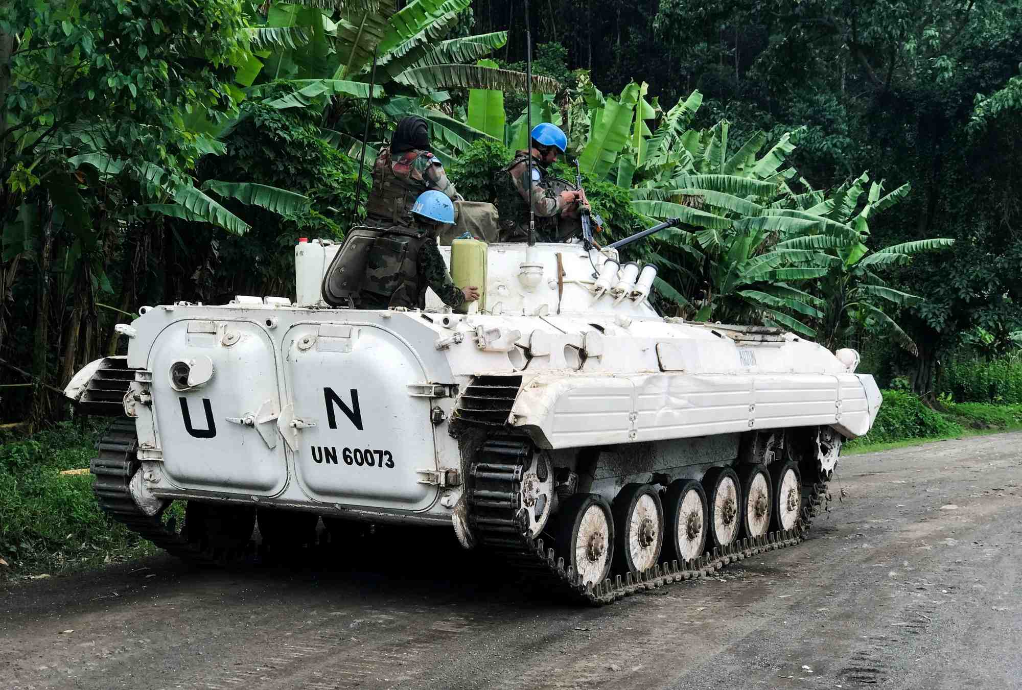 Photo d'archives: des centaines de personnes deplacees par l'attaque des rebelles m23 dans l'est du congo