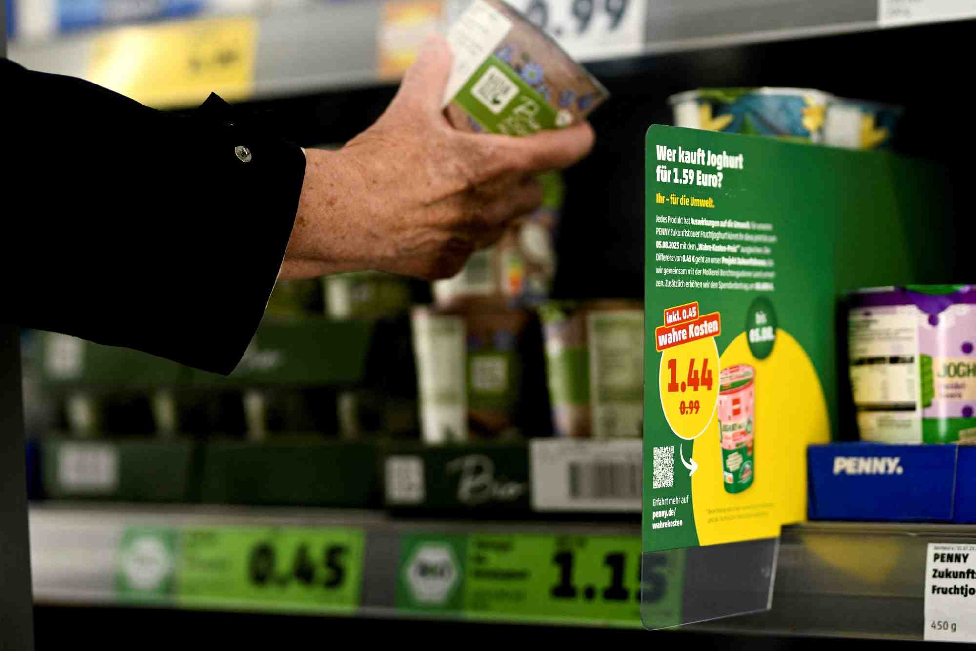 Un rayon de supermarche allemand