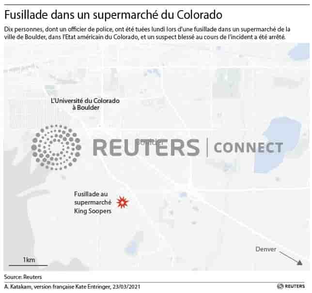 Une fusillade dans un supermarche du colorado fait 10 morts