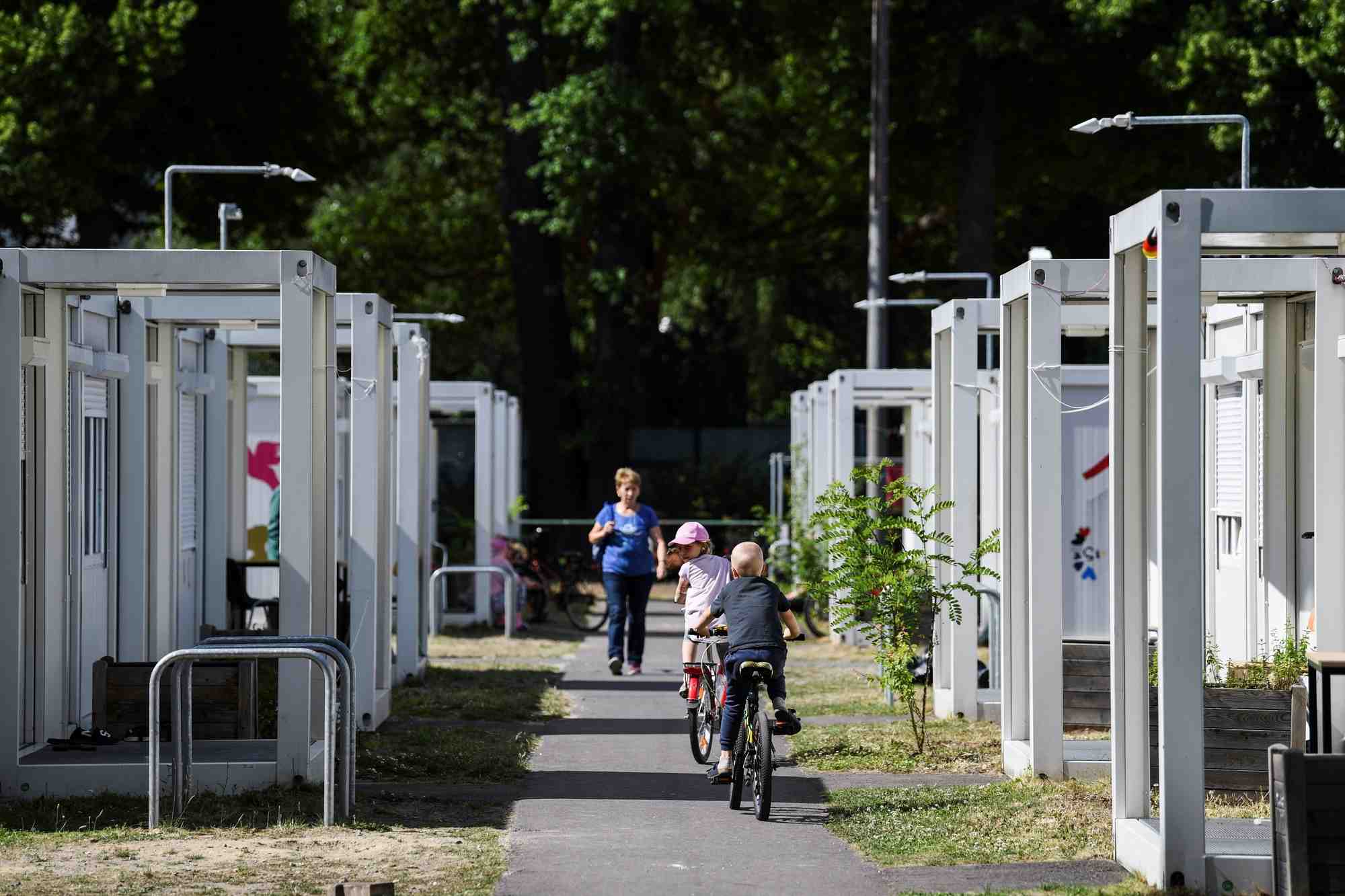 Un foyer pour refugies ukrainiens a berlin