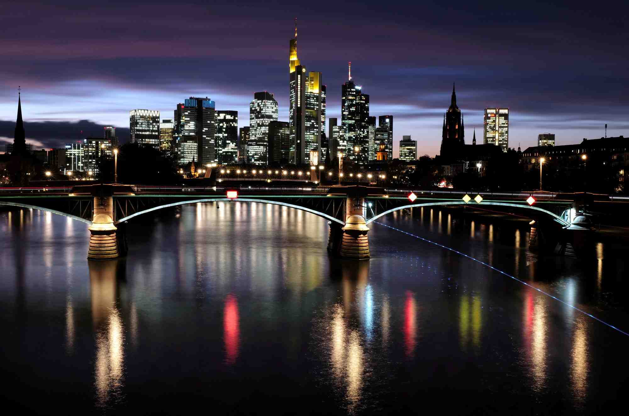Le quartier financier de francfort