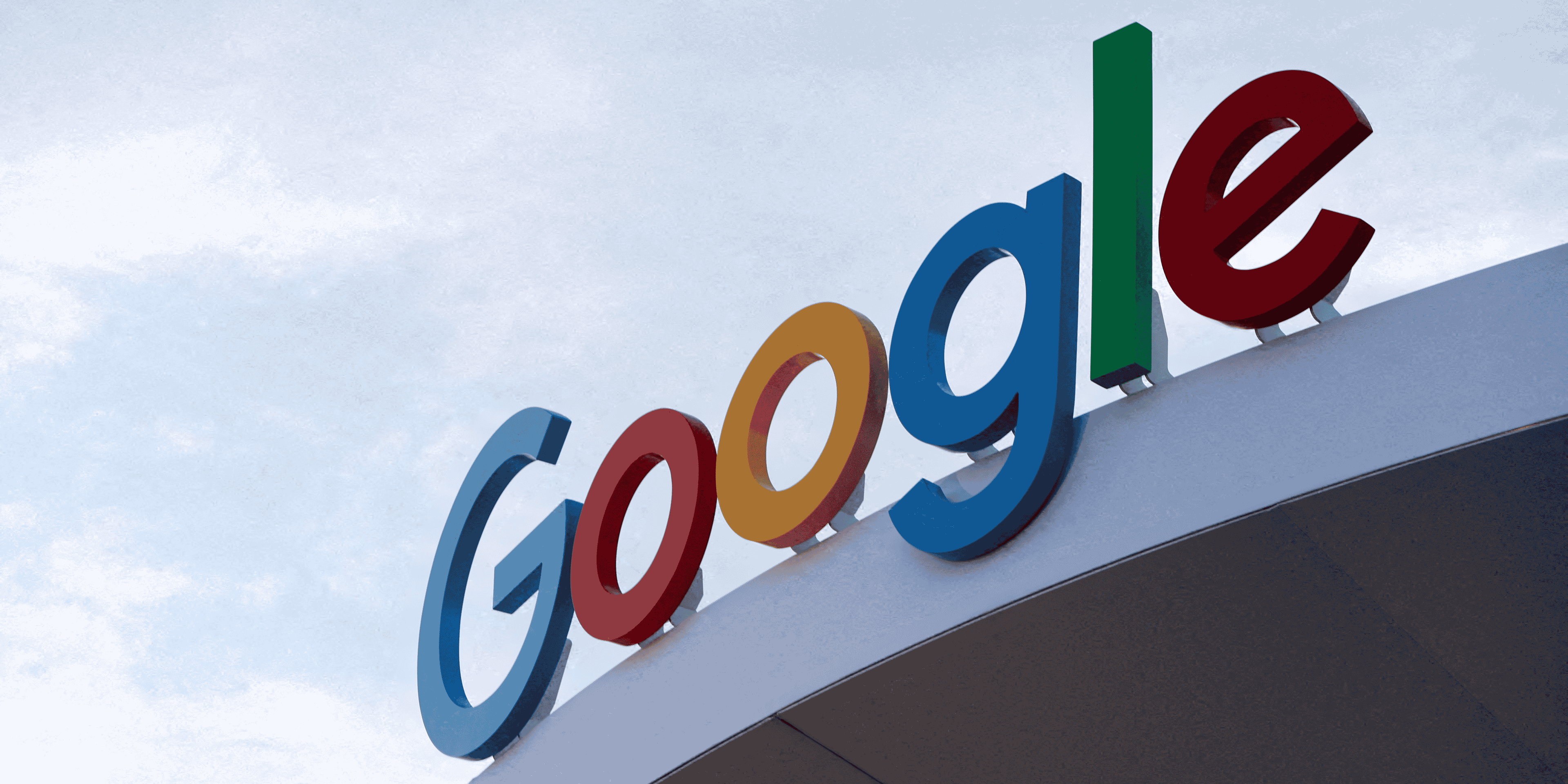 Le logo google au salon annuel de l'electronique grand public, a las vegas