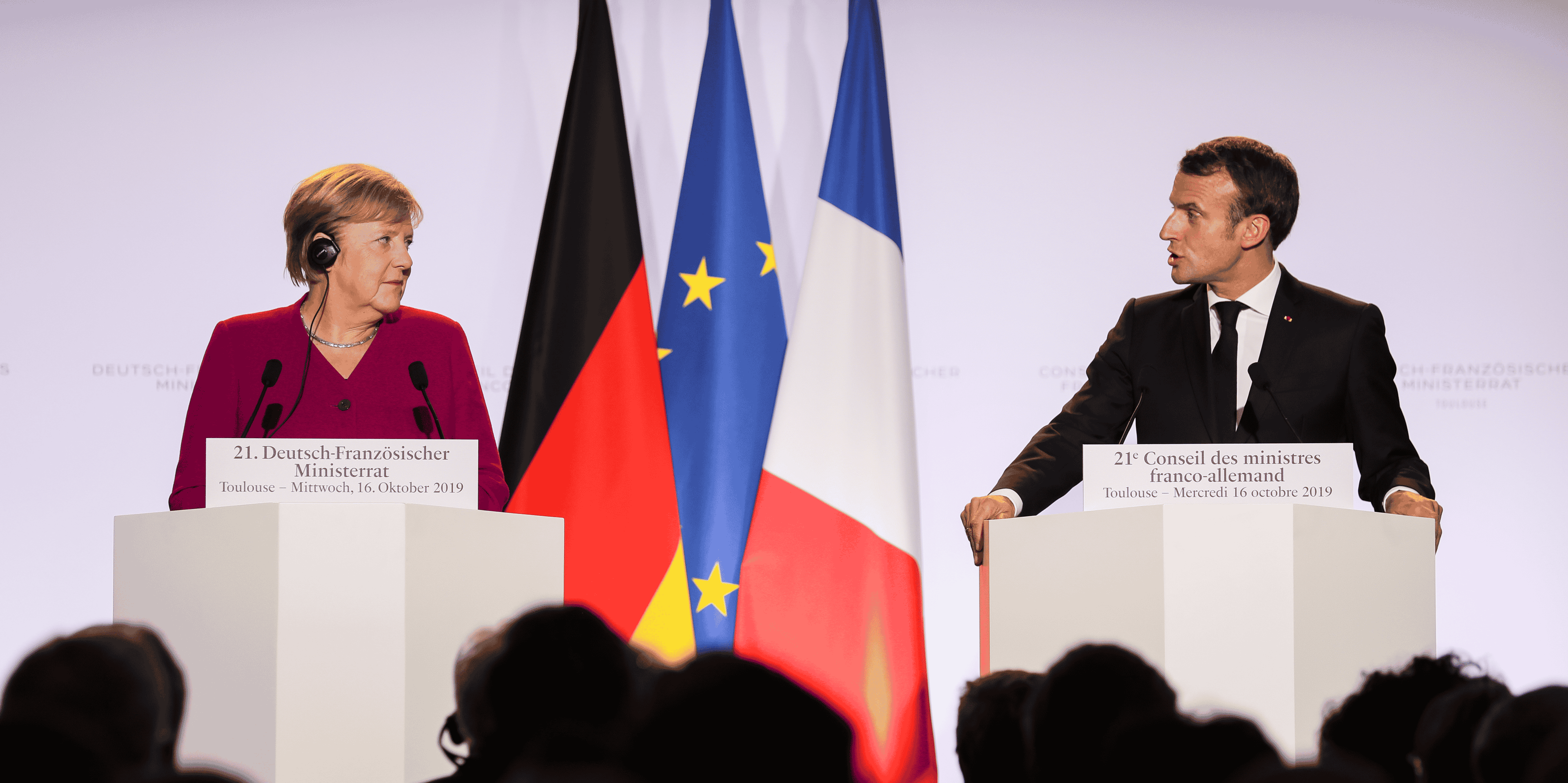 Macron et Merkel à Airbus