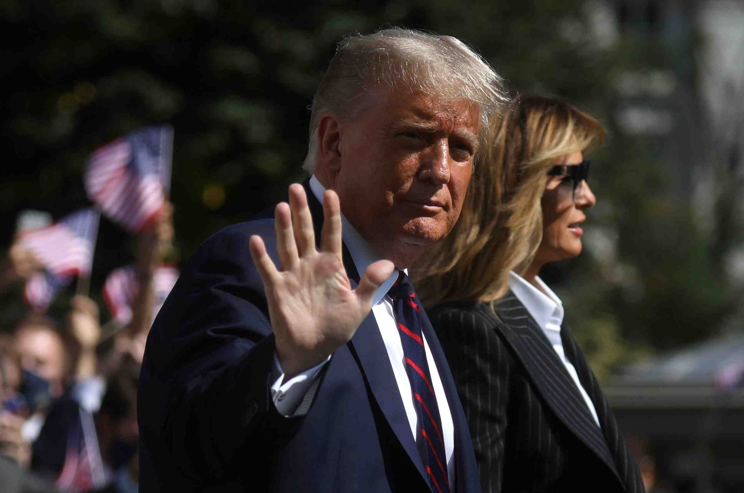 Les dirigeants mondiaux souhaitent un prompt retablissement a donald et melania trump