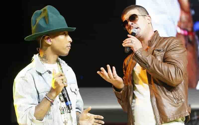 Le duo pharrell williams-robin thicke a l'amende pour plagiat