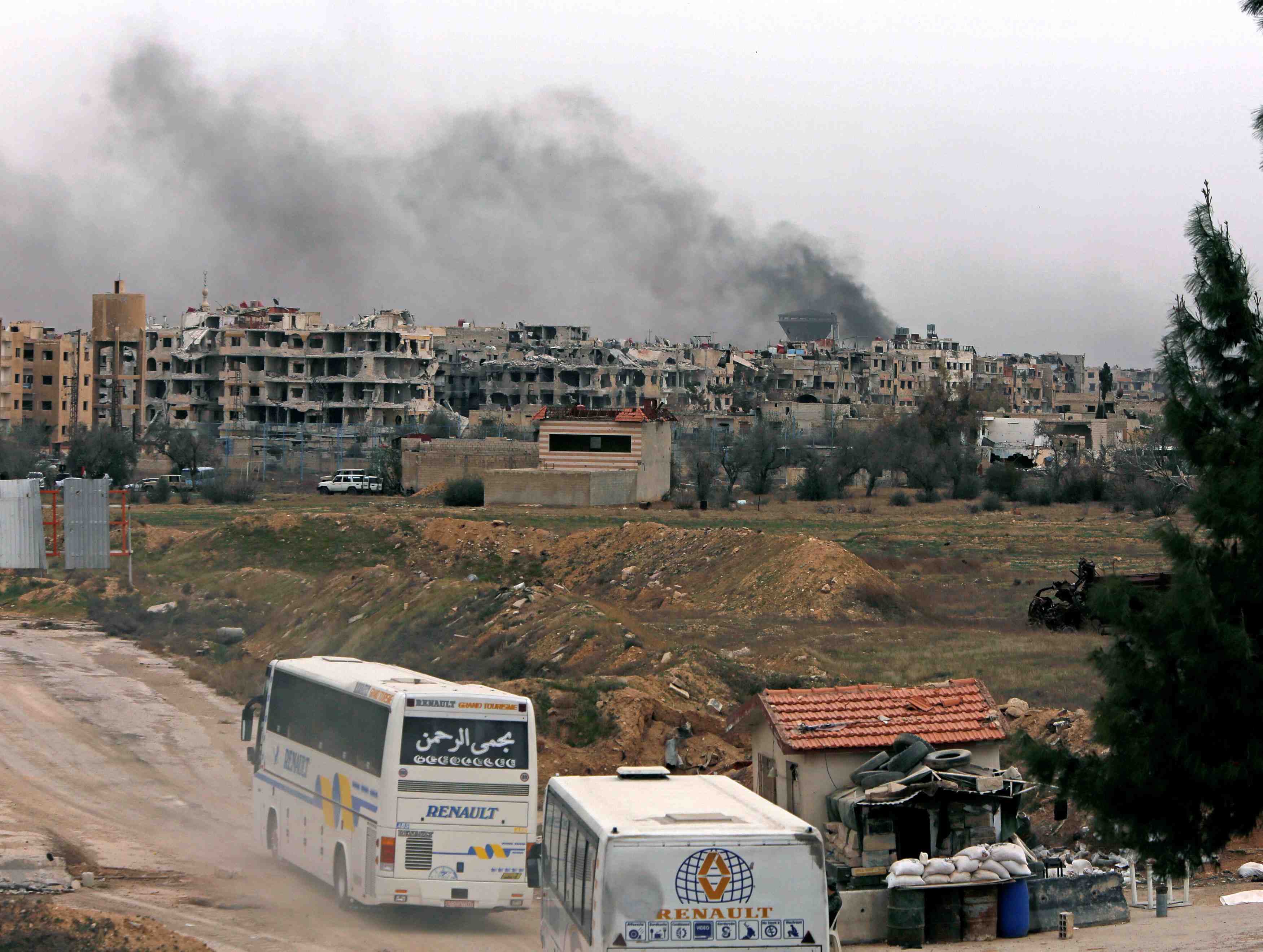 Plus de 105.000 personnes ont quitte la ghouta orientale