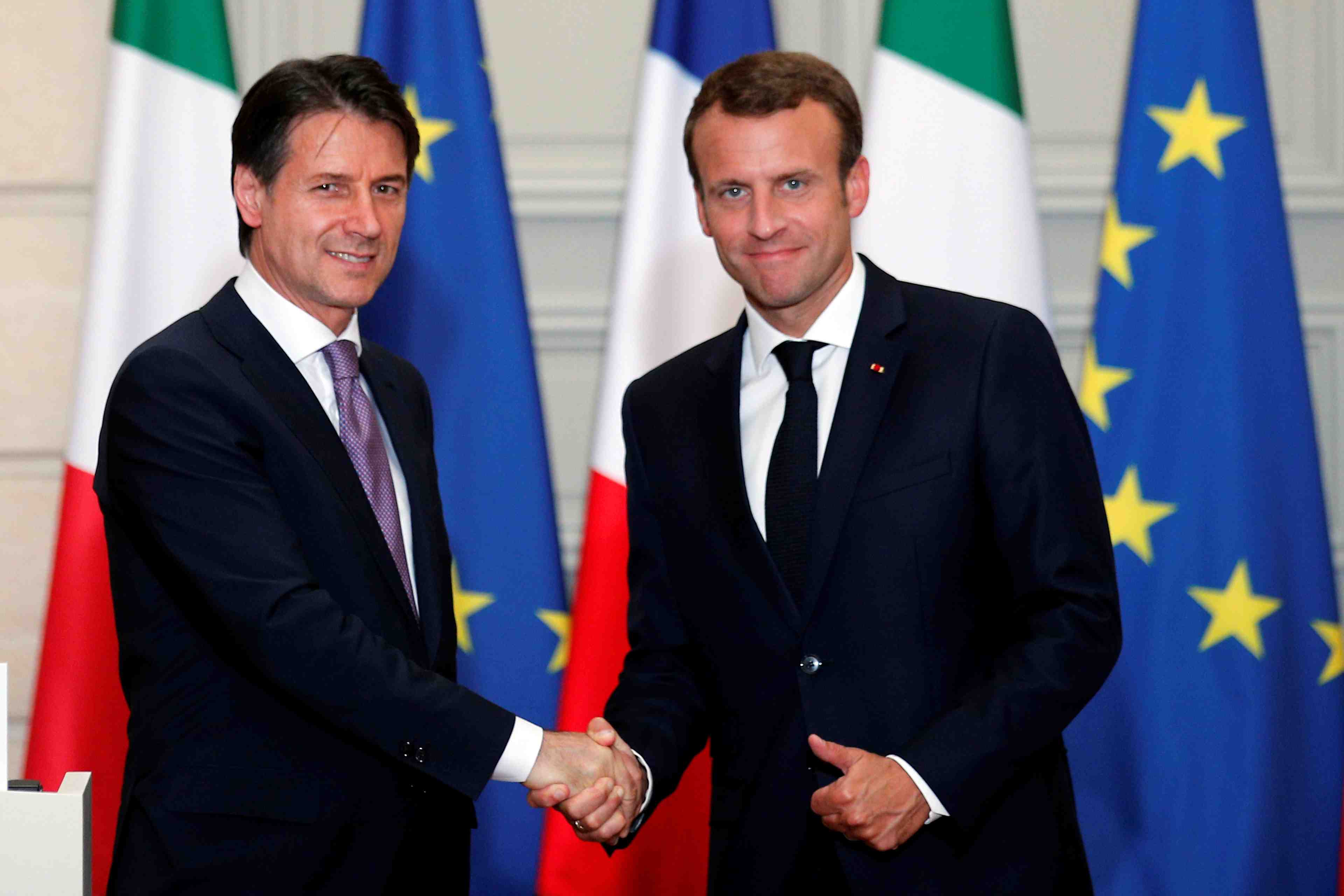 Ue: macron et conte veulent finaliser l'union bancaire des juin