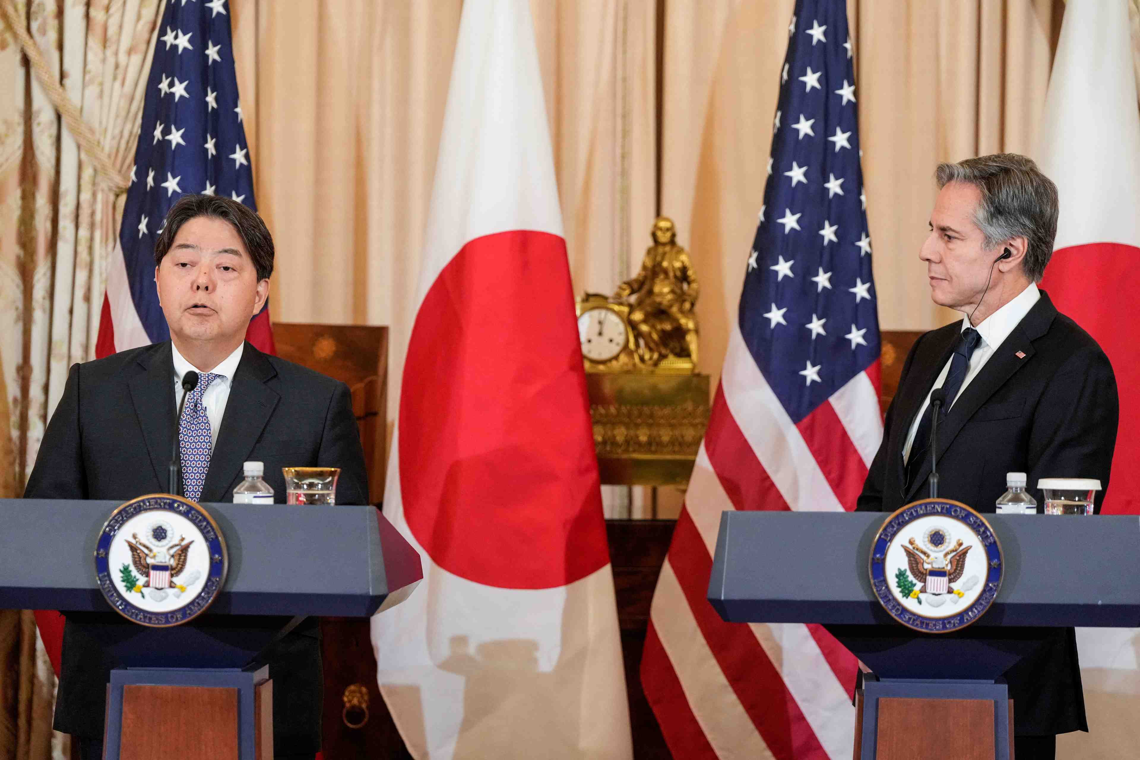 Reunion du comite consultatif de securite etats-unis-japon 2023 au departement d'etat a washington
