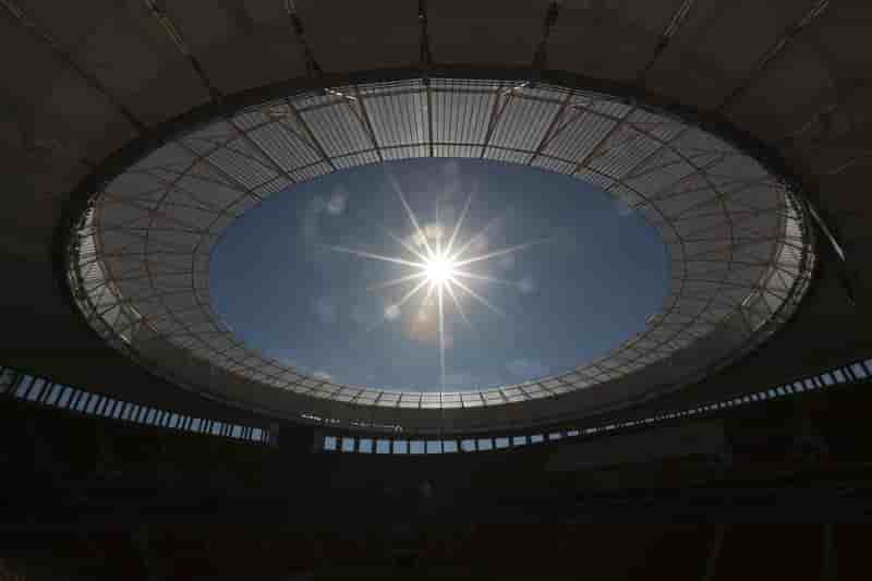 Mondial: le toit du stade de Brasilia Mané-Garrincha fuit