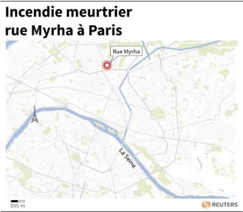 Incendie meurtrier rue myrha a paris