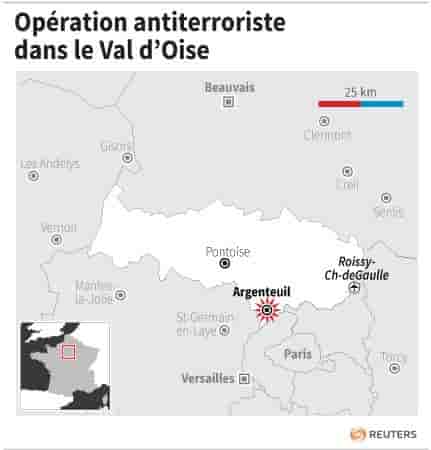 Operation antiterroriste dans le val d’oise