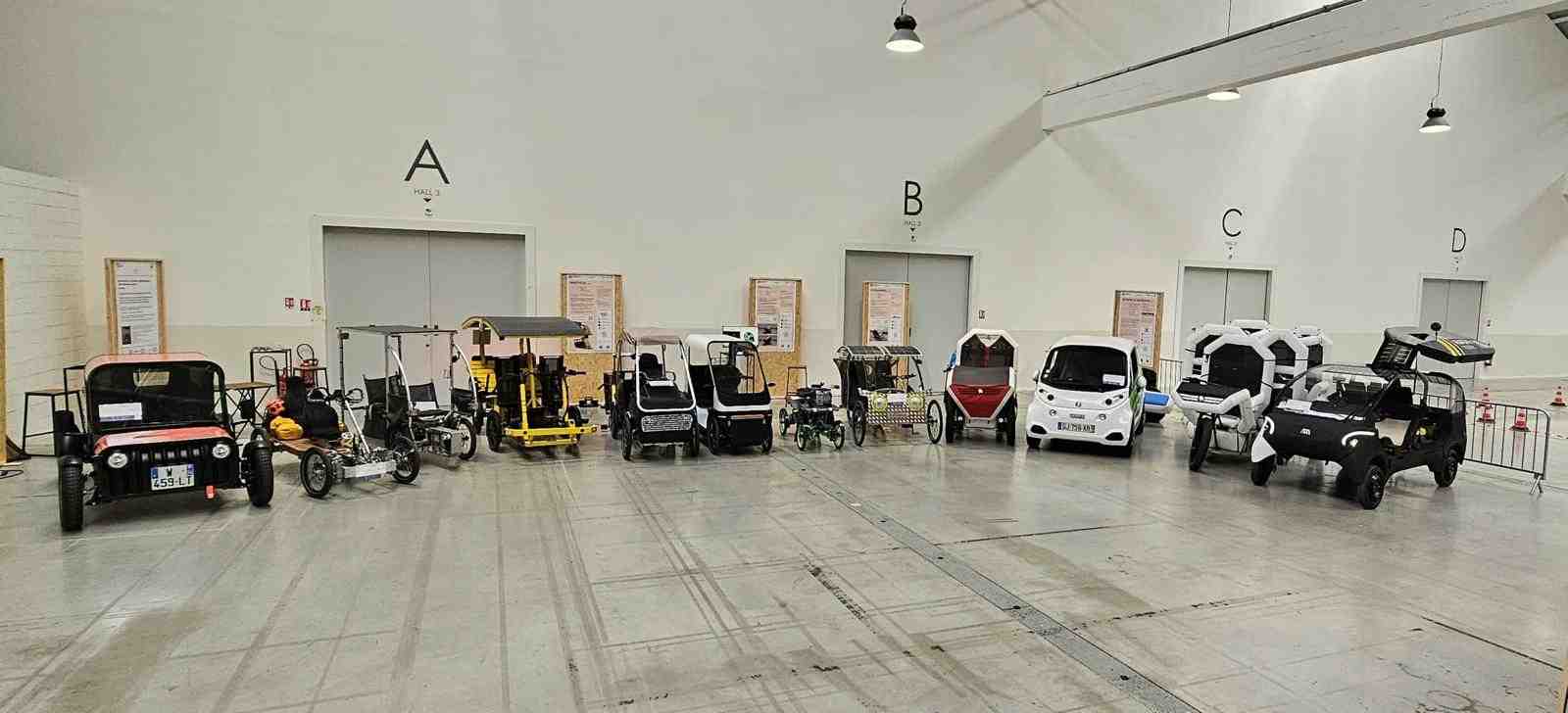 Une dizaine de VELI était exposée au Carré des Docks au Havre, en fin de semaine dernière, à l'occasion du « Grand Défi Ademe ».