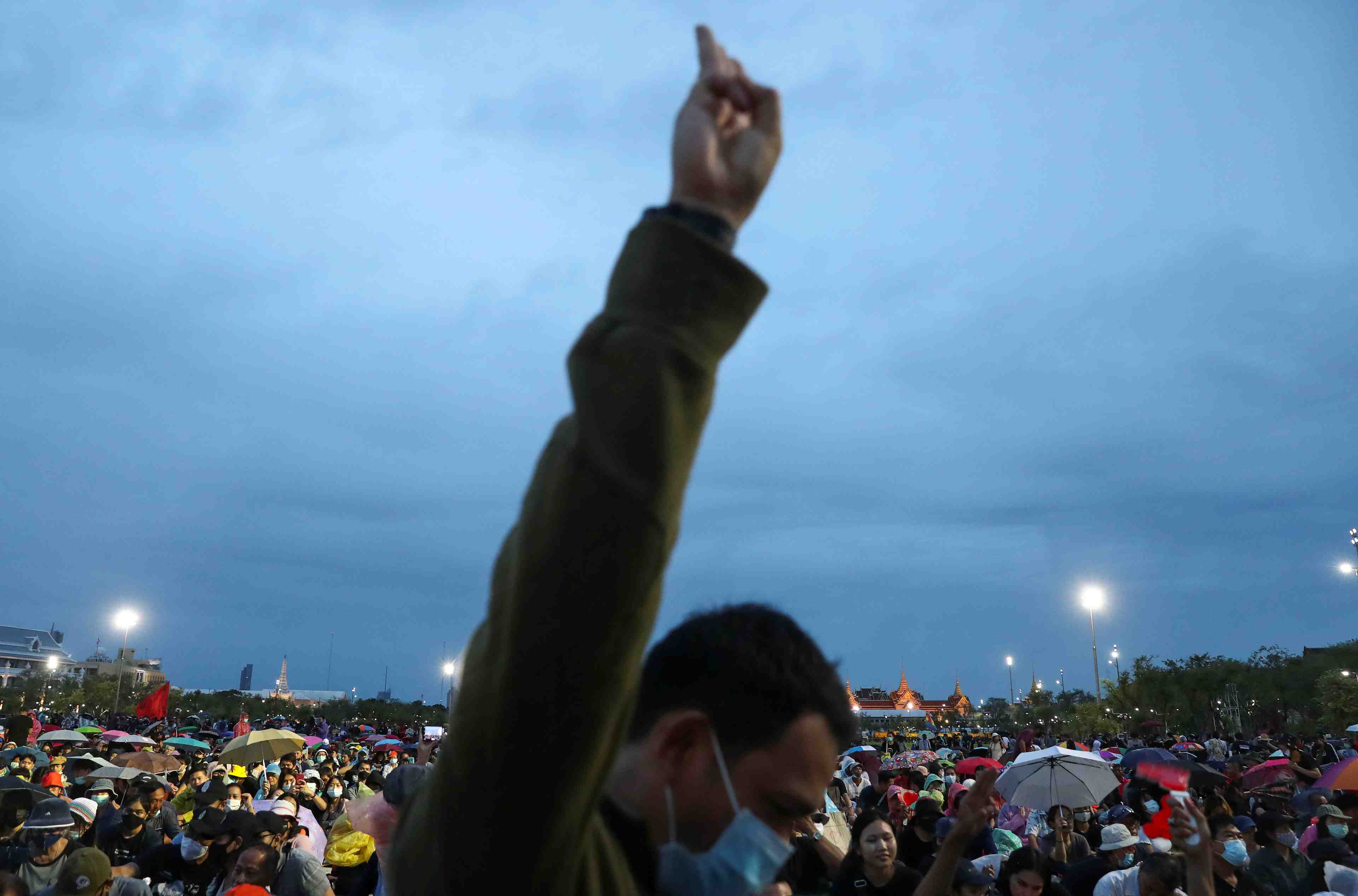 Grande manifestation anti-gouvernementale en thailande