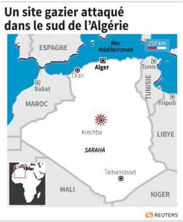 Un site gazier attaque dans le sud de l'algerie
