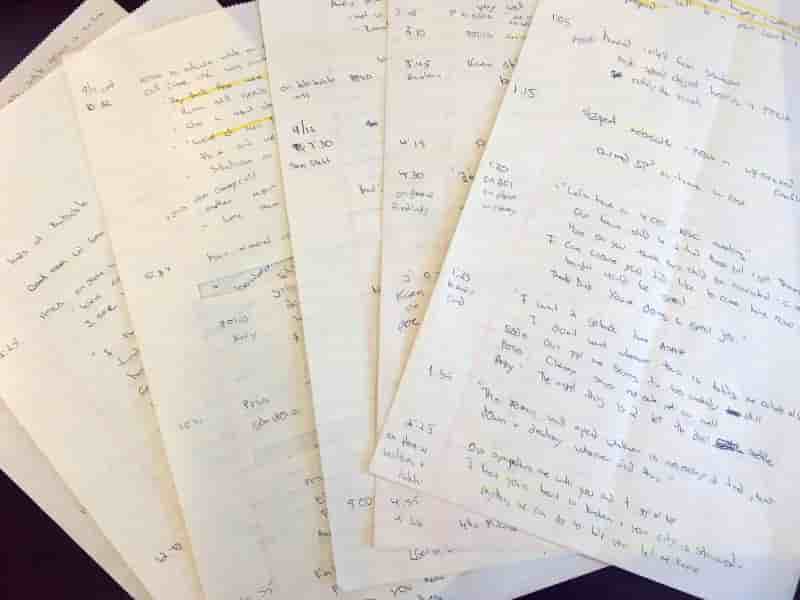 Des notes prises dans air force one le 11/09 2001 publiees