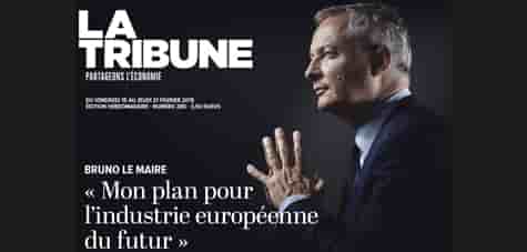 La une de La Tribune nouvelle formule, disponible le 15 février