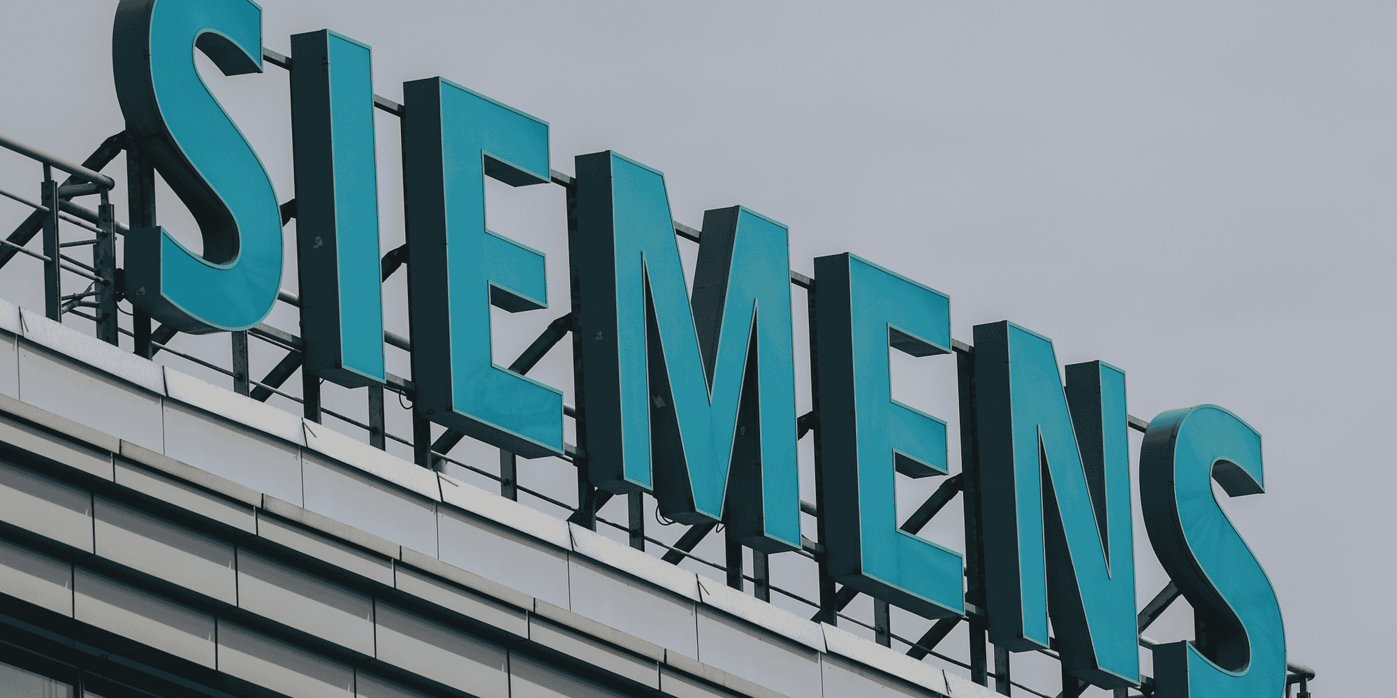 Le logo de siemens a moscou, en russie