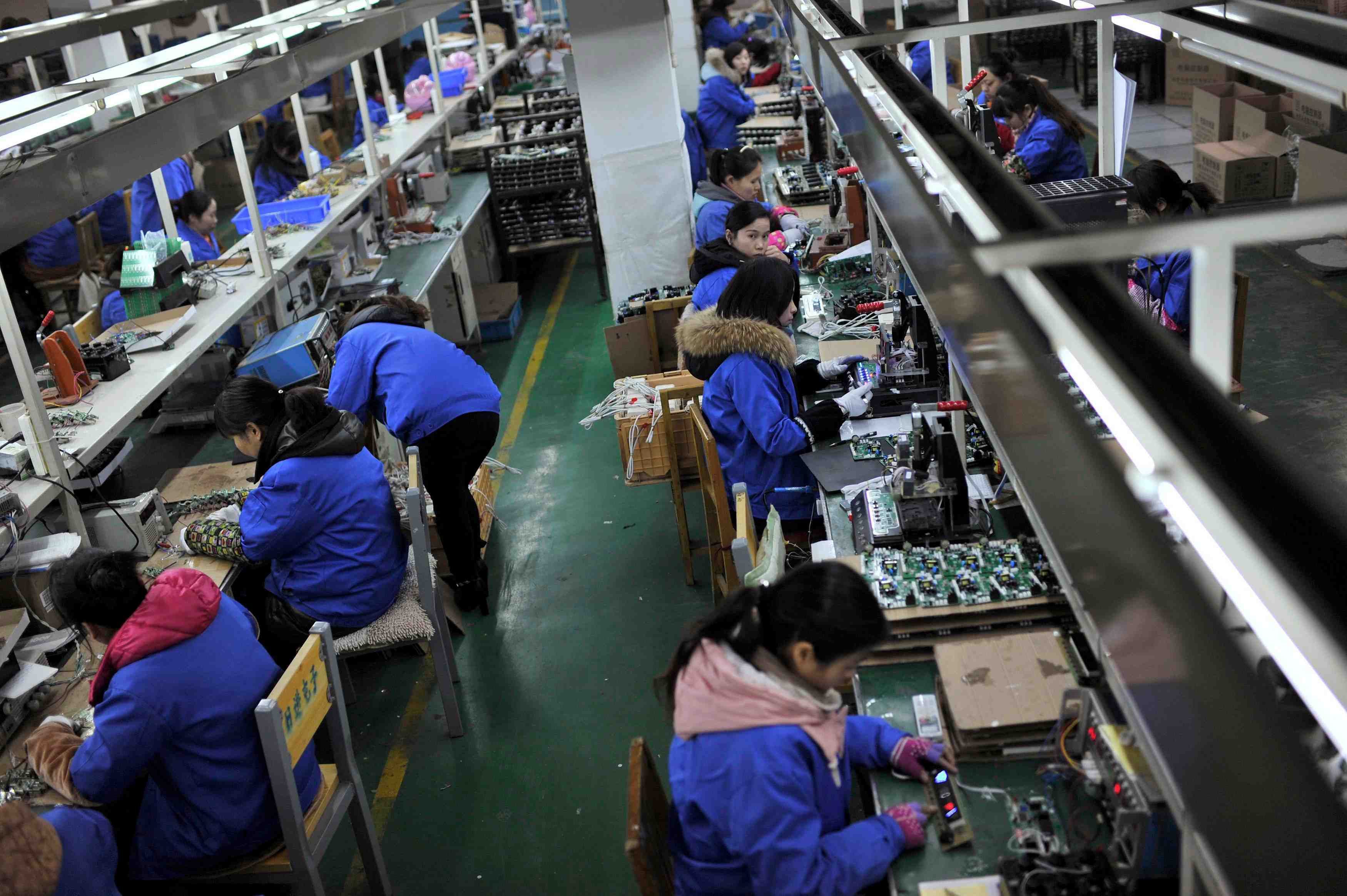 Nouvelle contraction de l'activite dans le secteur manufacturier en janvier en chine
