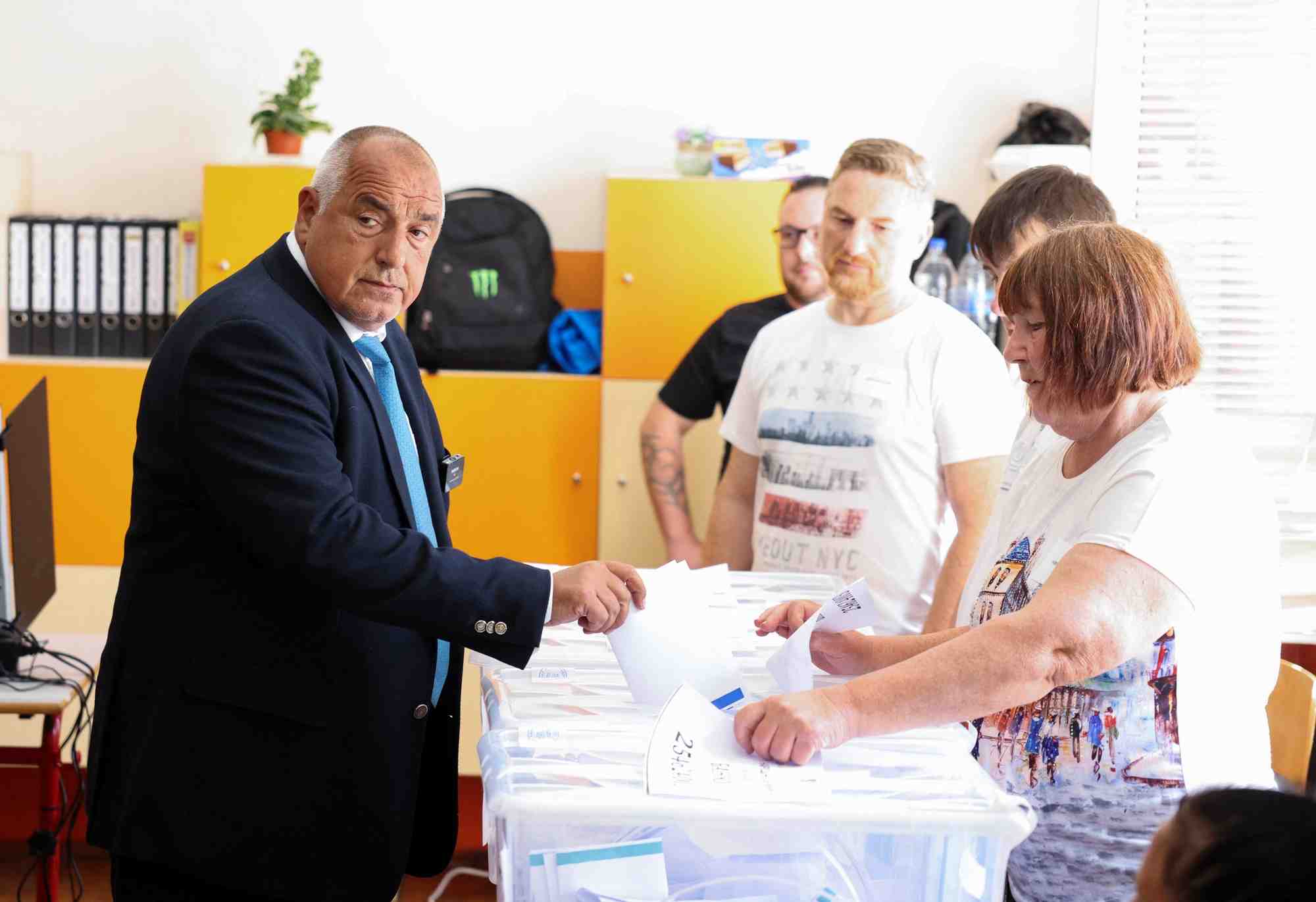 Boyko borissov, chef du parti de centre-droit gerb,