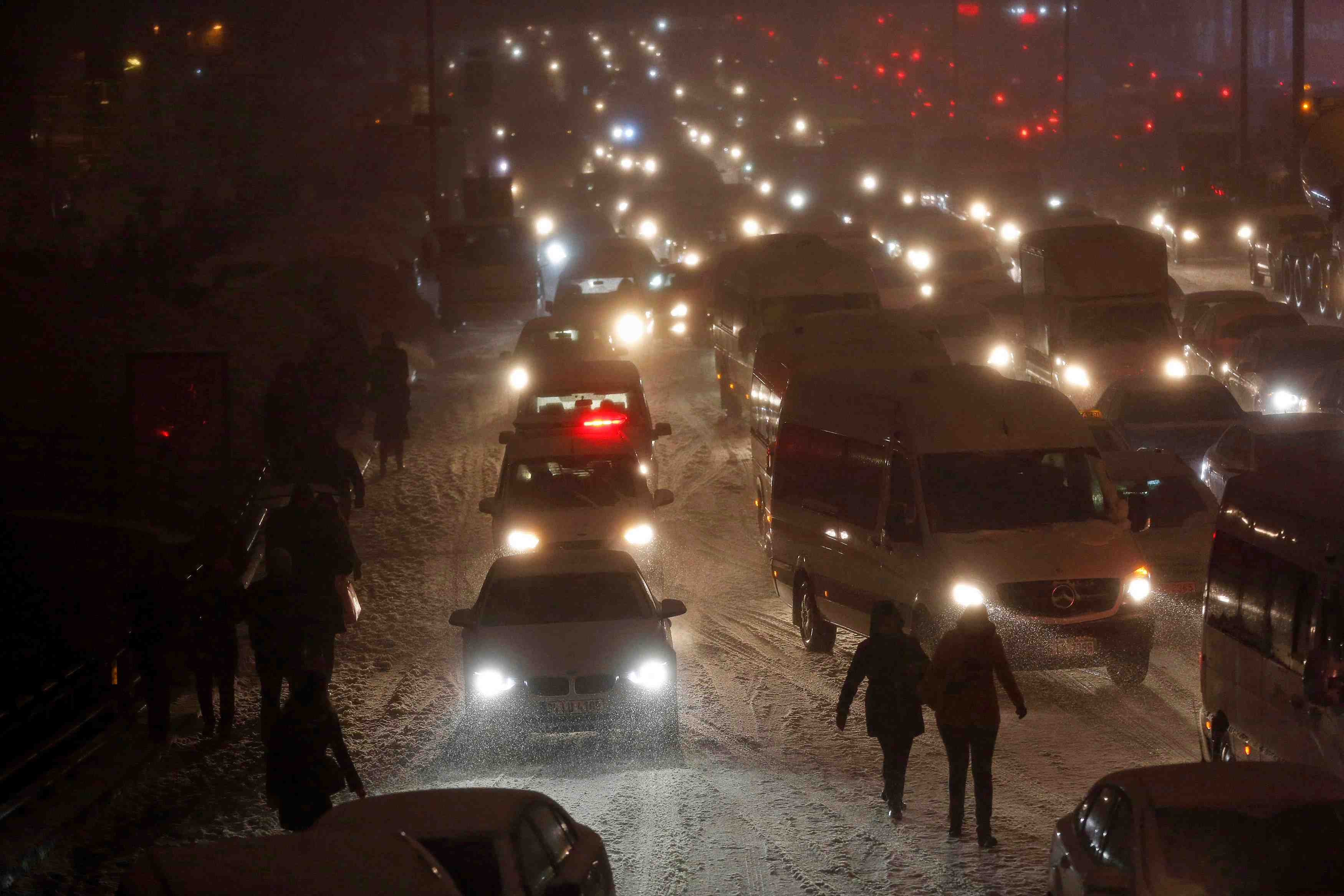 Blizzard sur istanbul