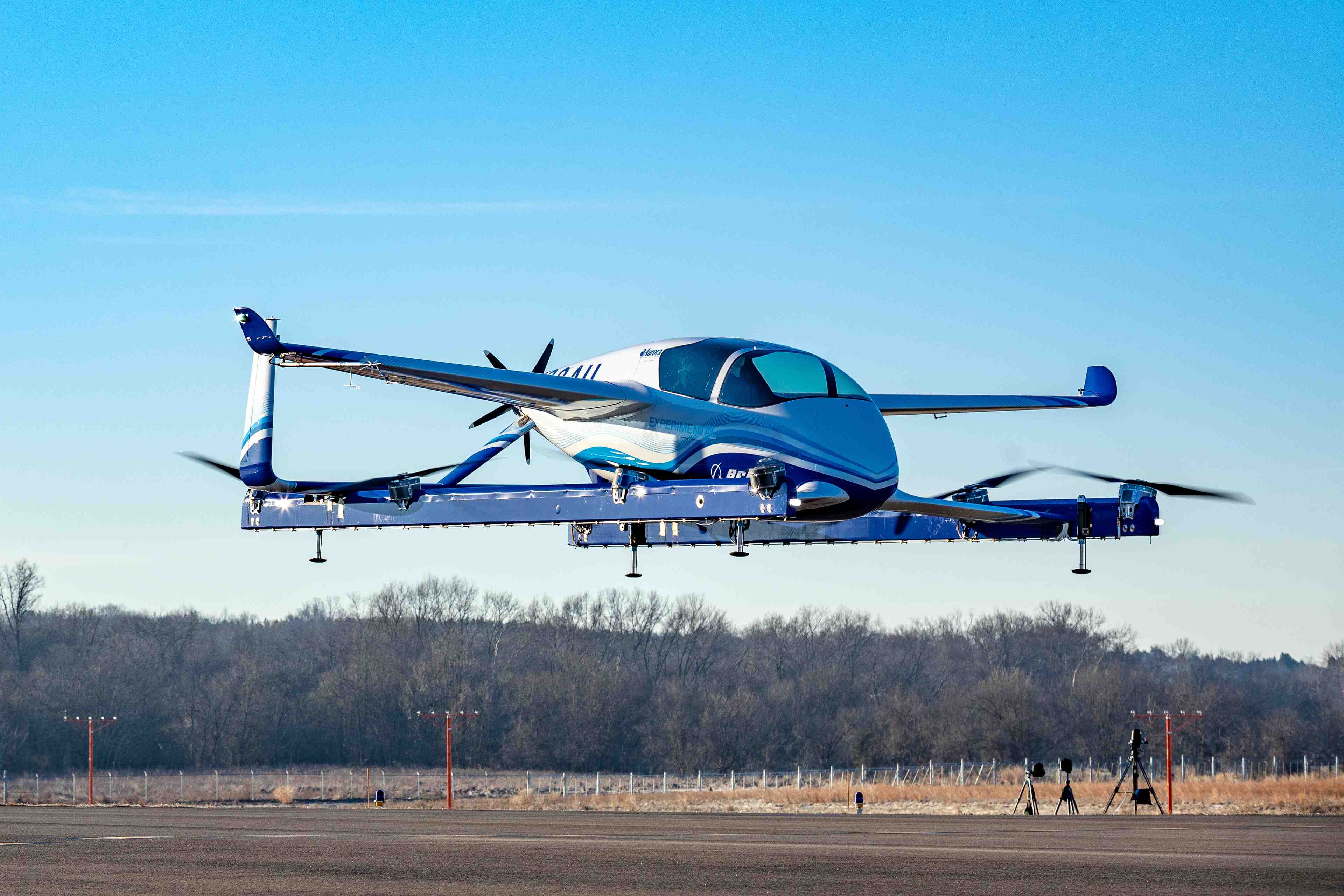 Le taxi volant autonome de boeing prend l'air