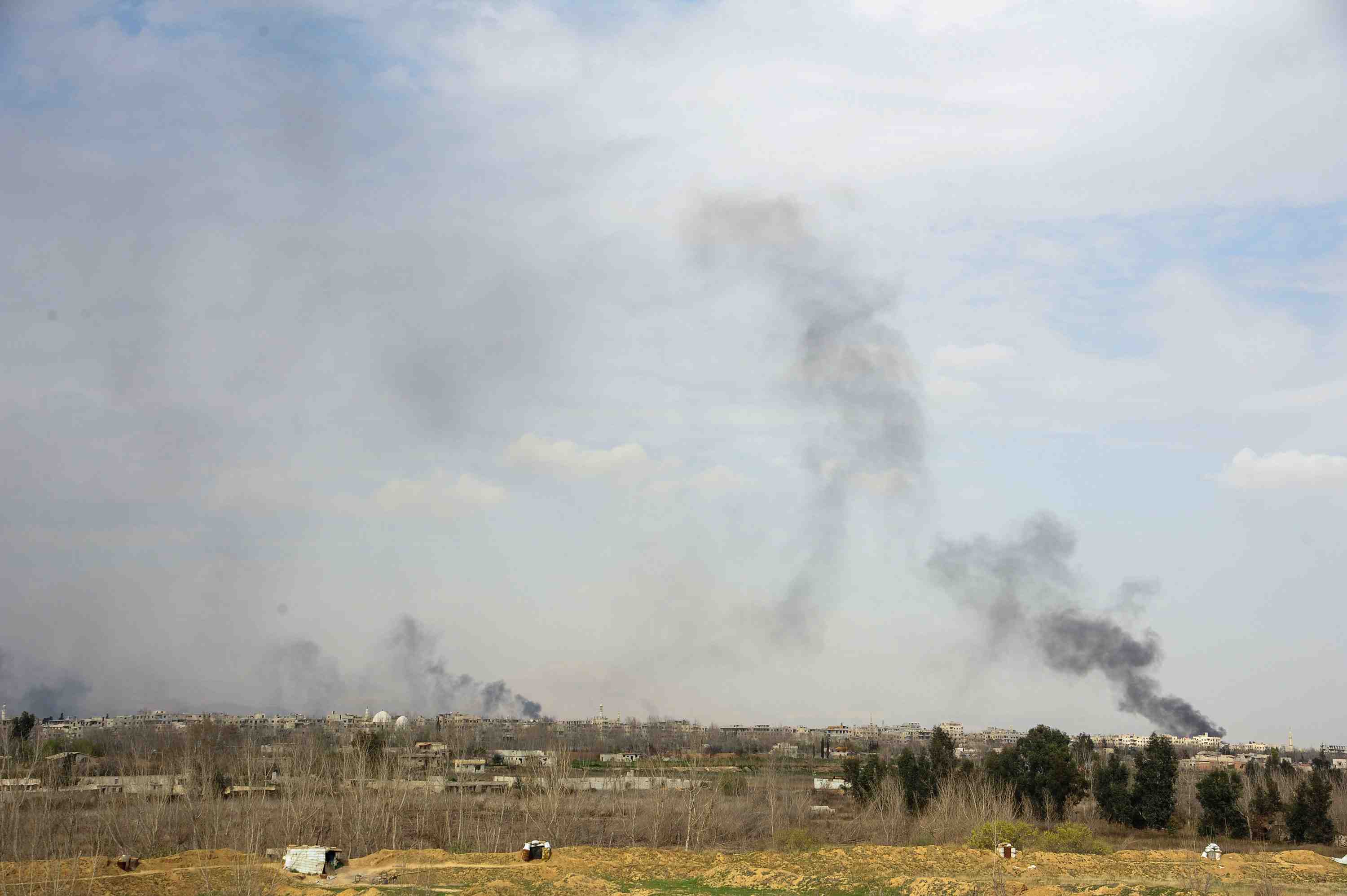 Violents combats dans la ghouta orientale