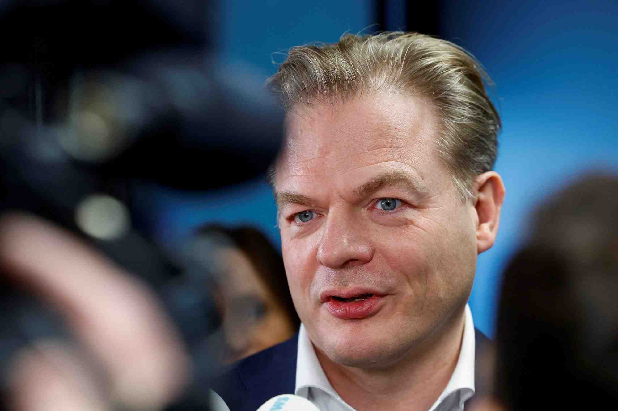 Le chef de file du parti centriste neerlandais, pieter omtzigt