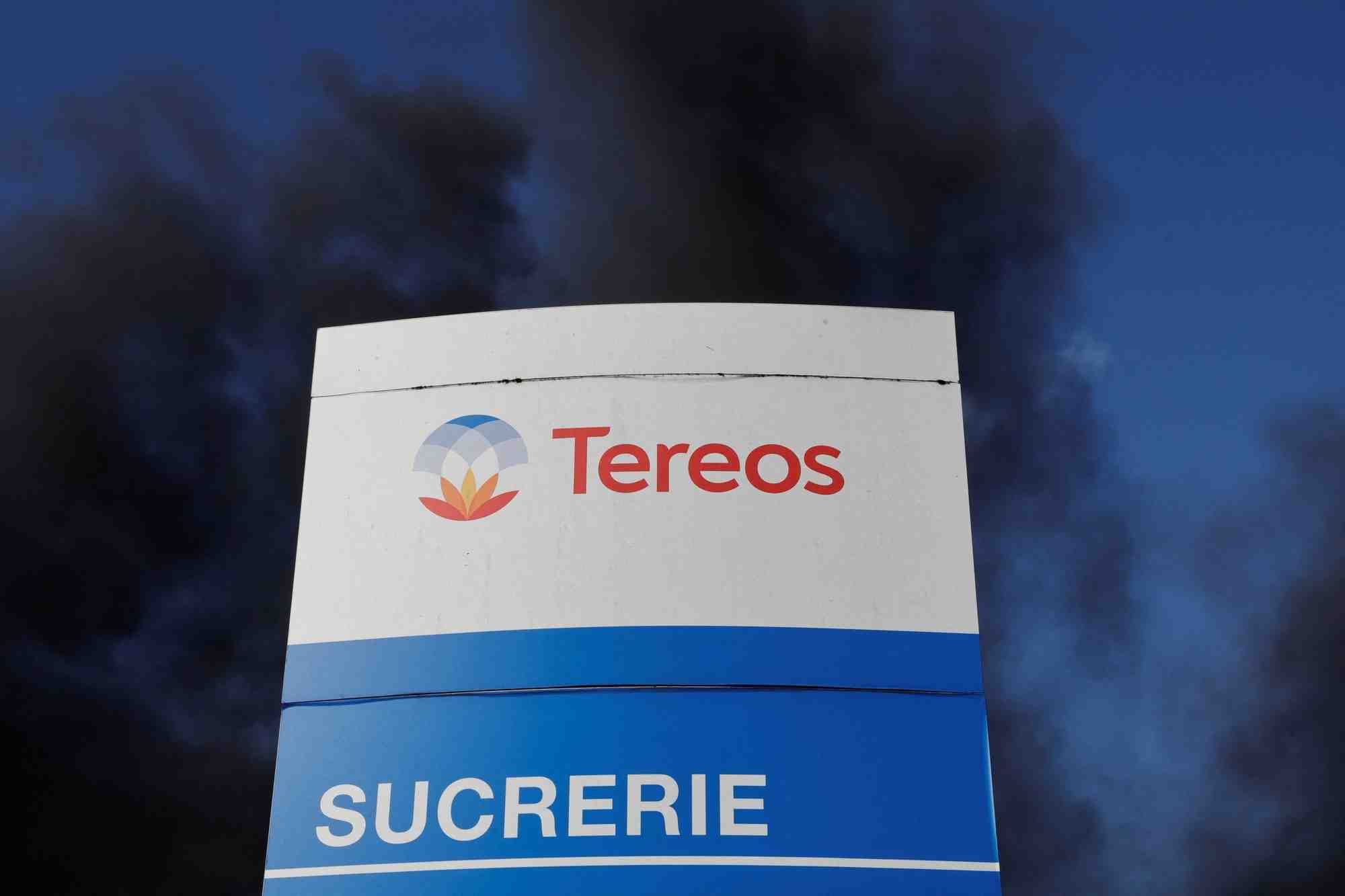 Photo du logo tereos visible a l'exterieur sur le site d'escaudoeuvres