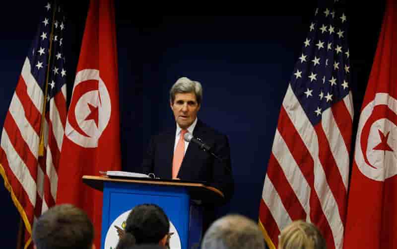 Visite surprise de John Kerry en Tunisie