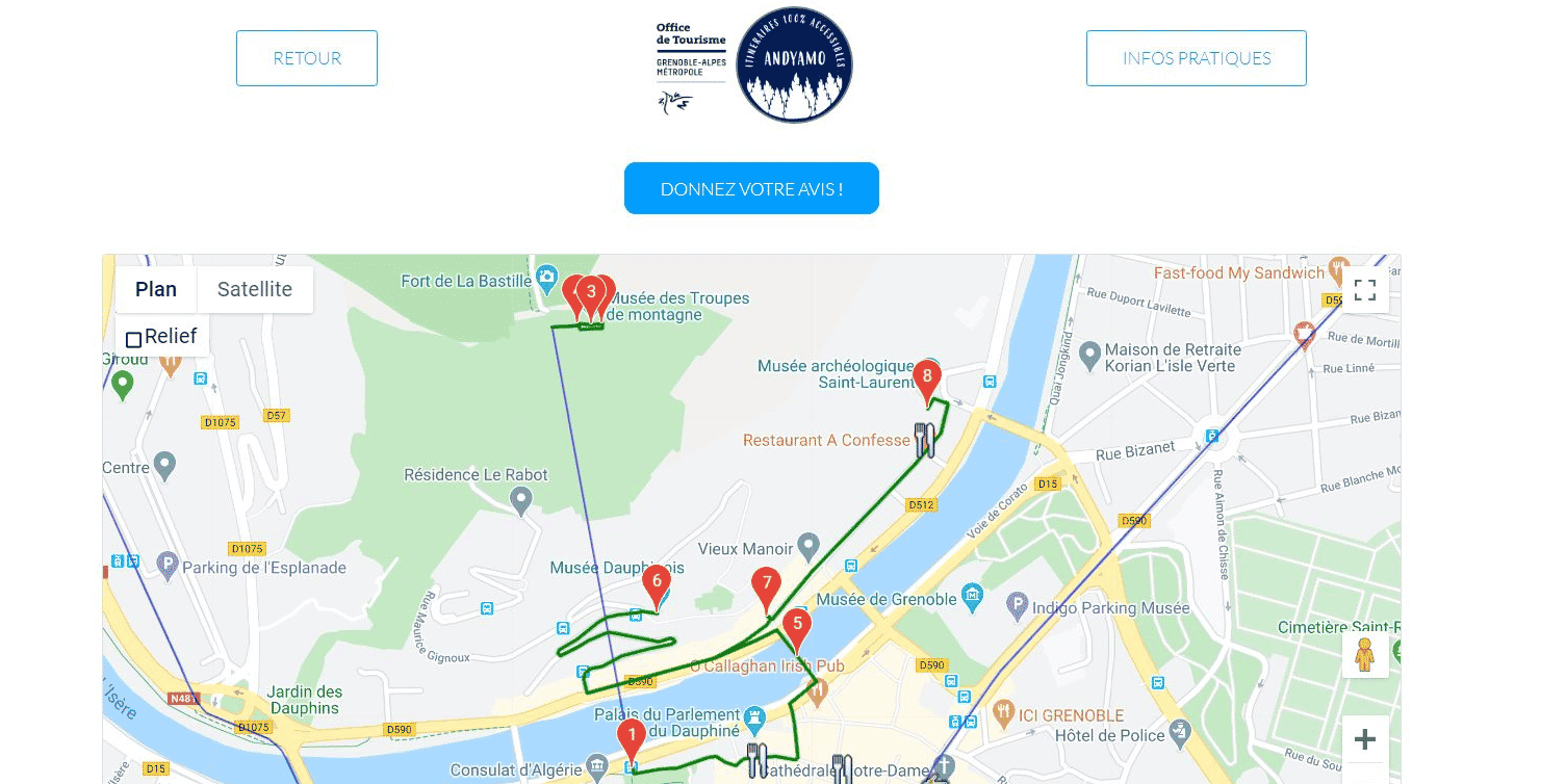 Les trois isérois souhaitent proposer une sorte de "Google Maps des parcours urbains", 100% accessible et adaptée aux personnes à mobilité réduite.