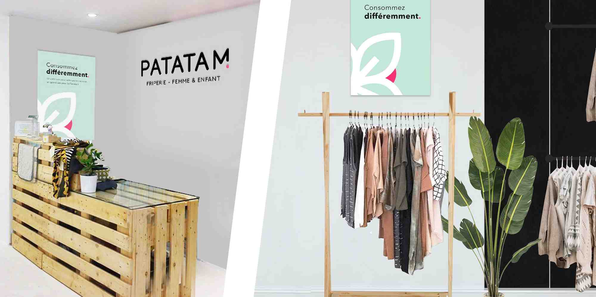 Vue de la future première boutique de Patatam à Anglet
