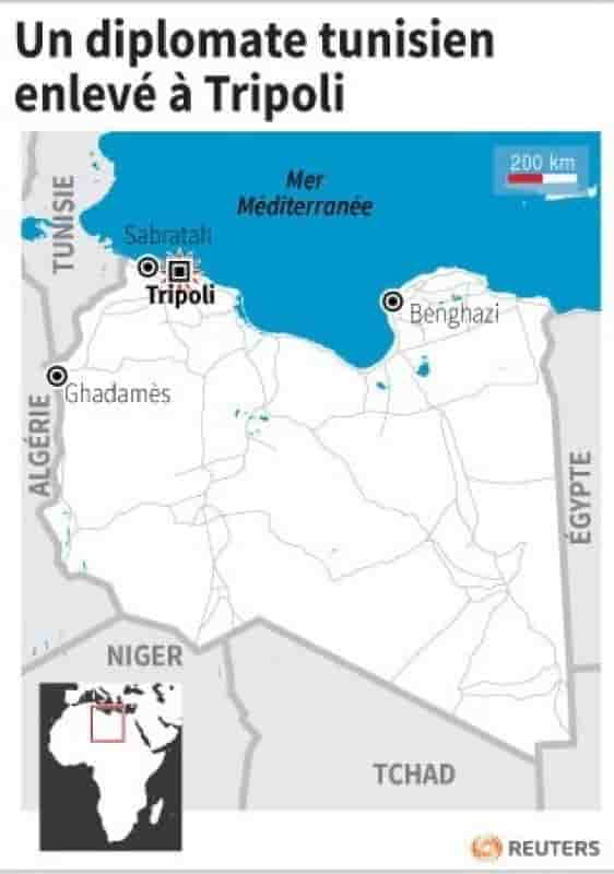 Un diplomate tunisien enlevé en Libye