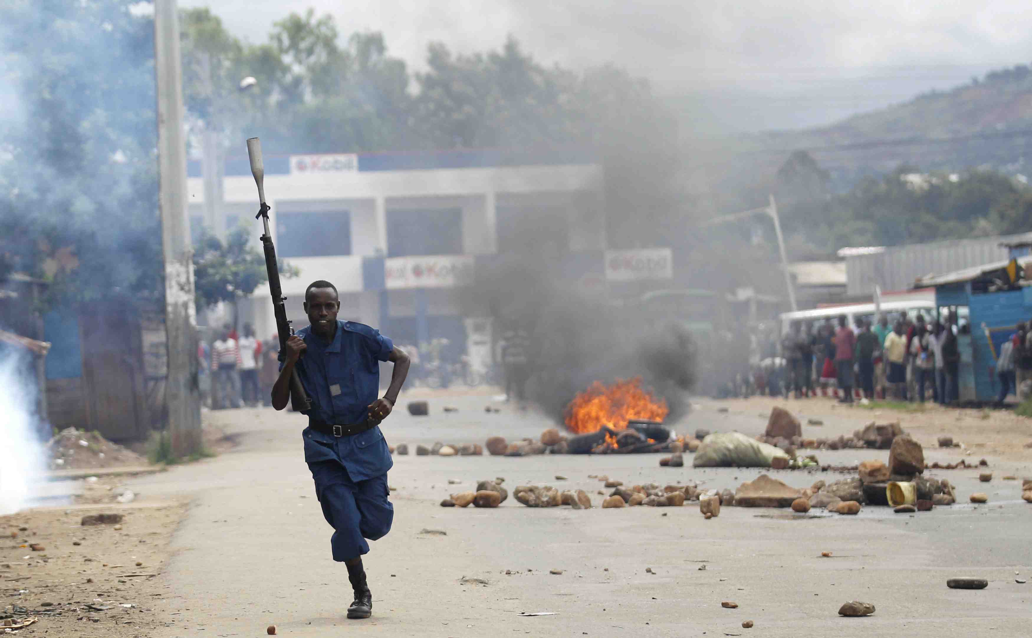 La police reprime au burundi une manifestation hostile au president