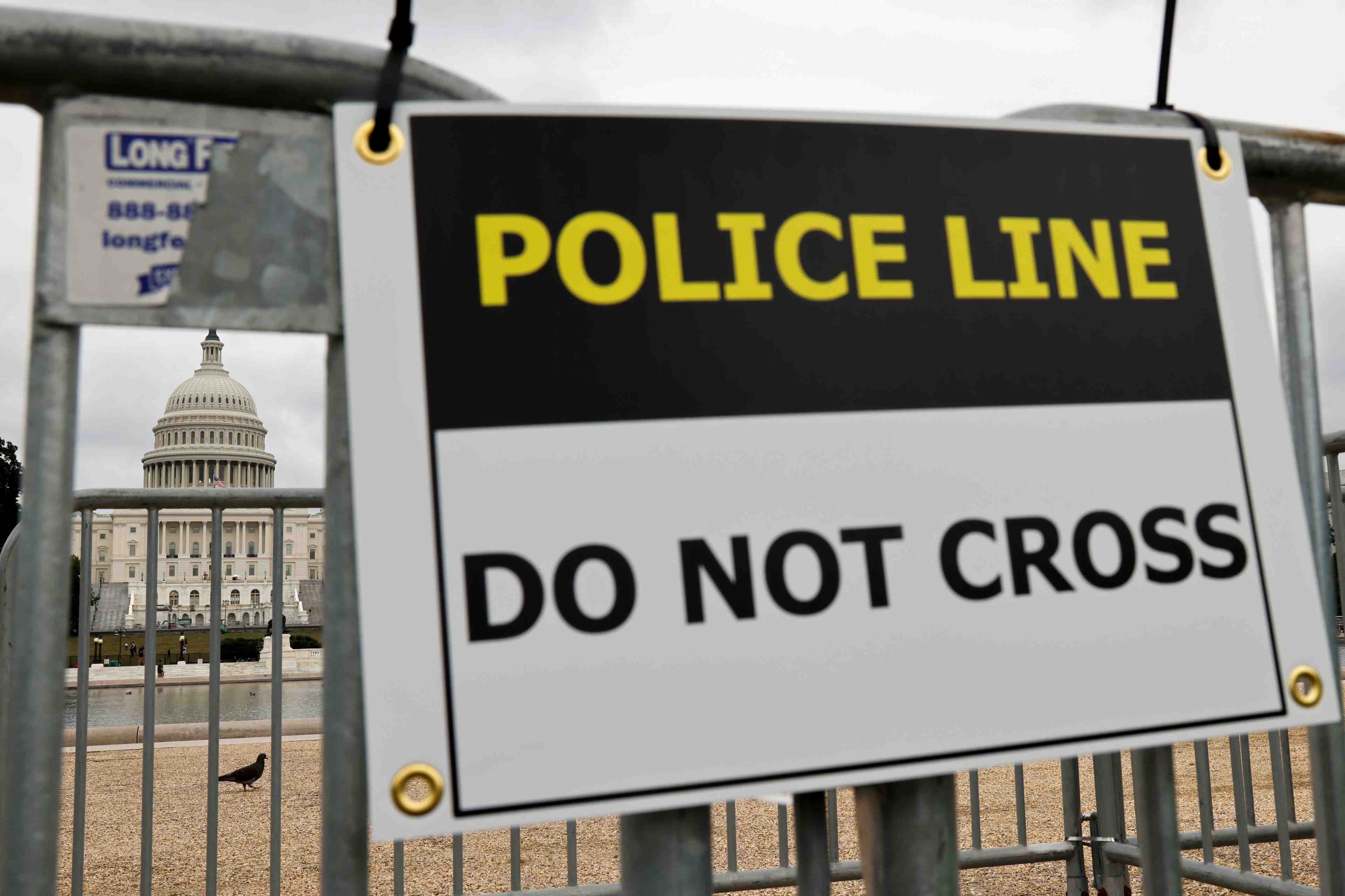 Le capitole en alerte en prevision d'une manifestation de pro-trump