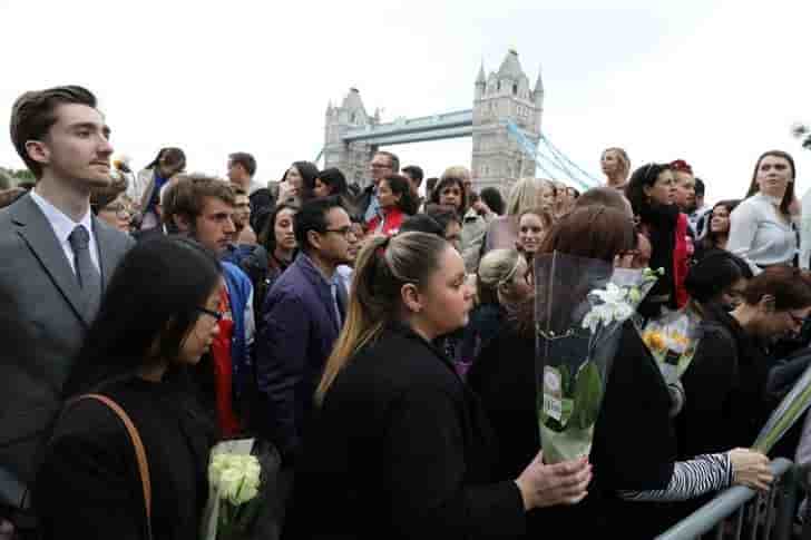 Veillee d'hommage aux victimes de l'attentat de londres