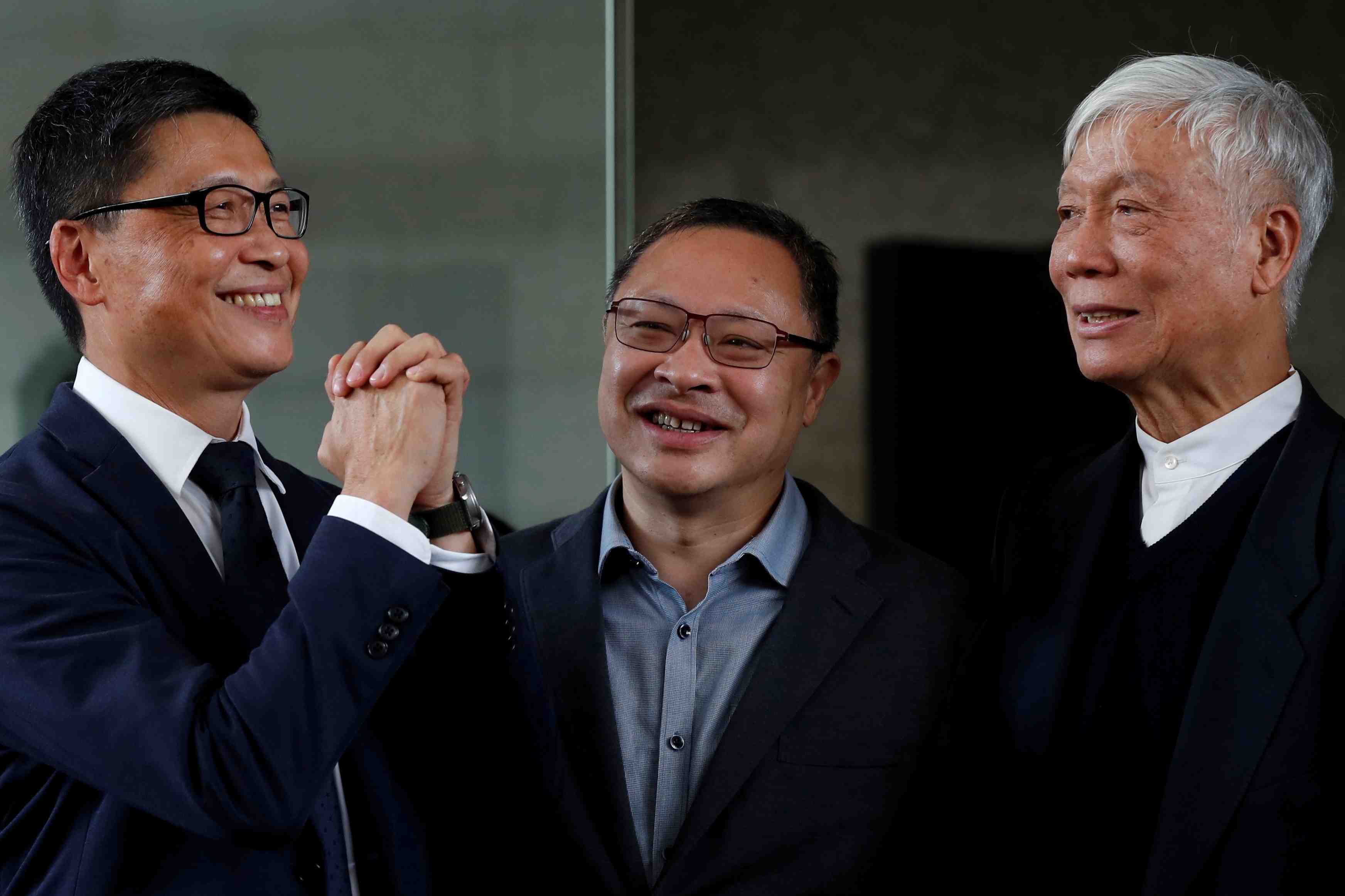 Hong kong: les chefs du mouvement "occupy" condamnes a 16 mois de prison