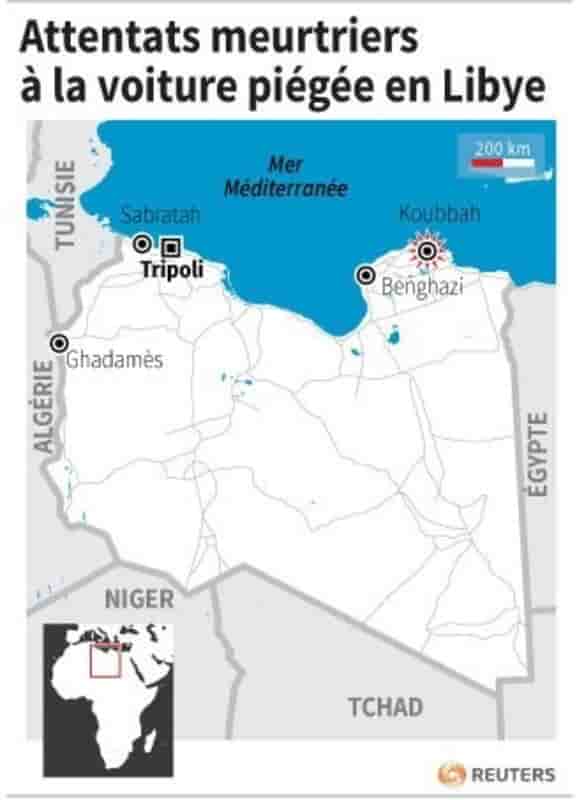 Attentats meurtriers a la voiture piegee en libye