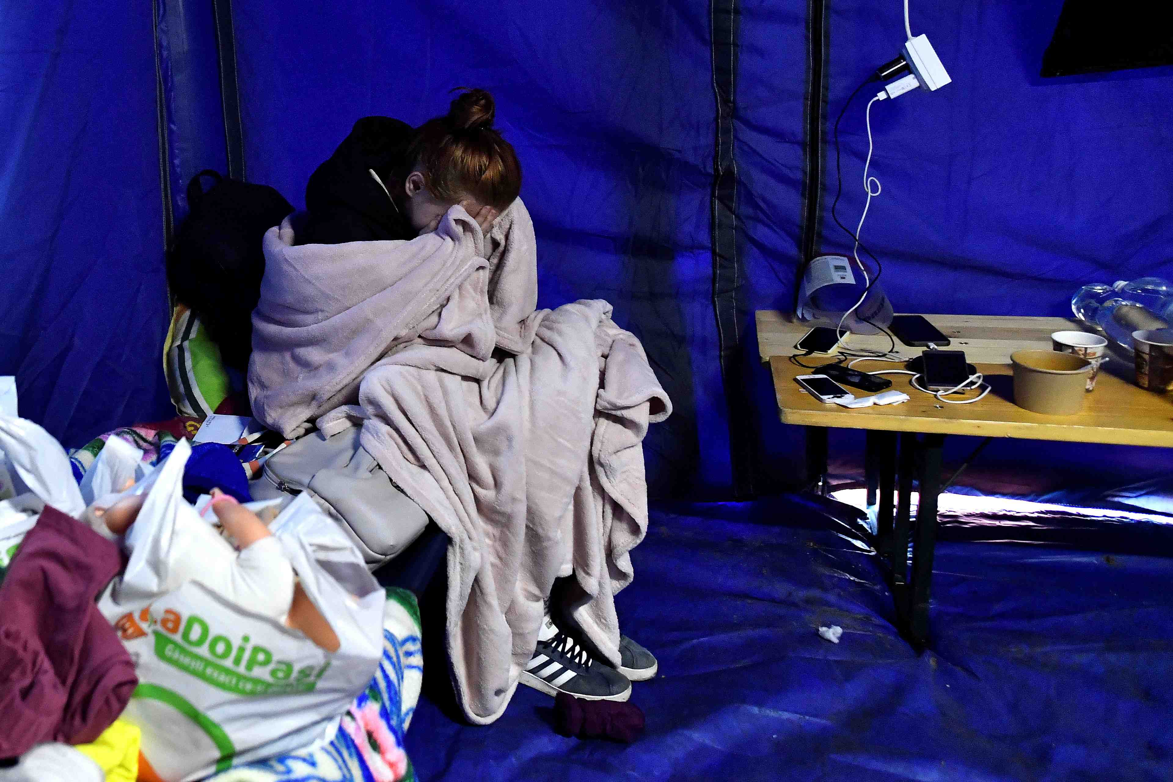 People fleeing russia's invasion of ukraine arrive at the siret border crossing