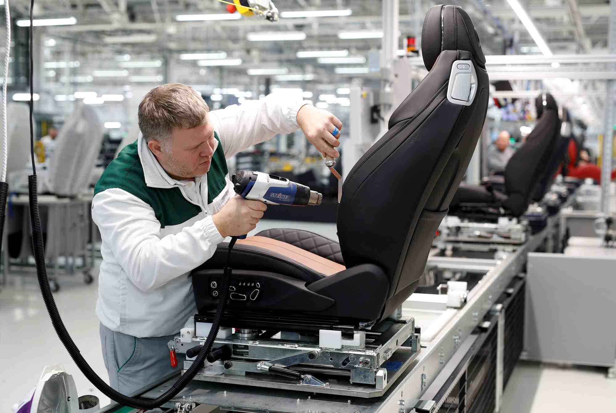 Une usine bentley en grande-bretagne