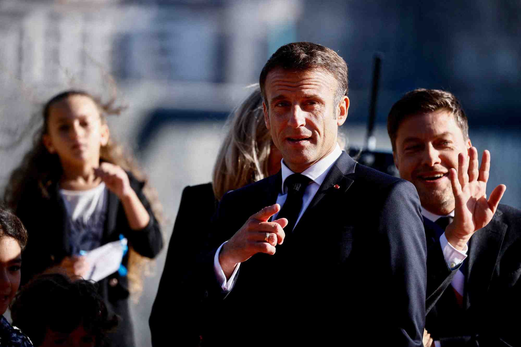 Le president emmanuel macron a marseille