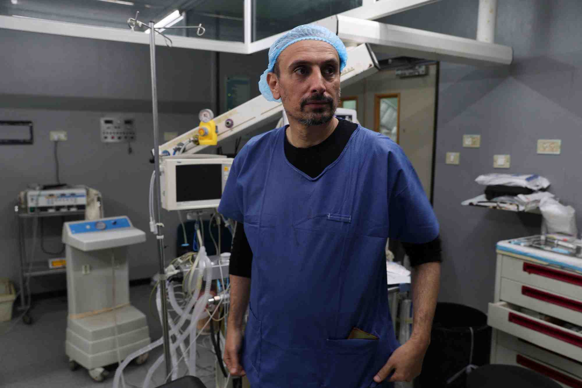 Un medecin palestinien a l’hopital europeen de gaza, a khan younis