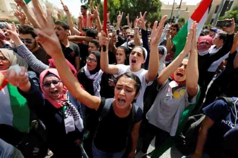 Des jordaniens reclament la fin de l'accord de paix avec israel