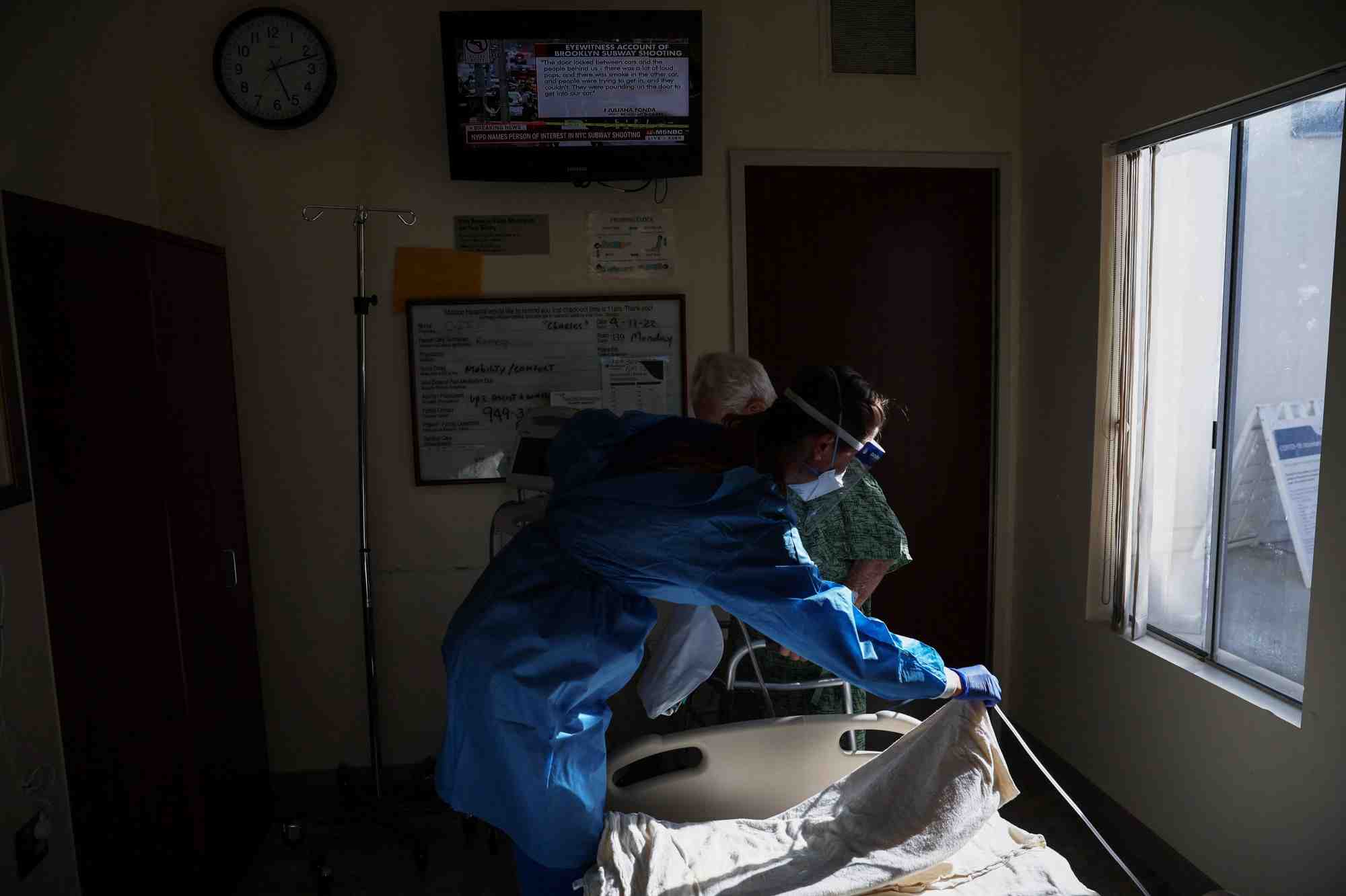 Unite de soins intensifs du covid-19 de l'hopital providence mission a mission viejo, californie