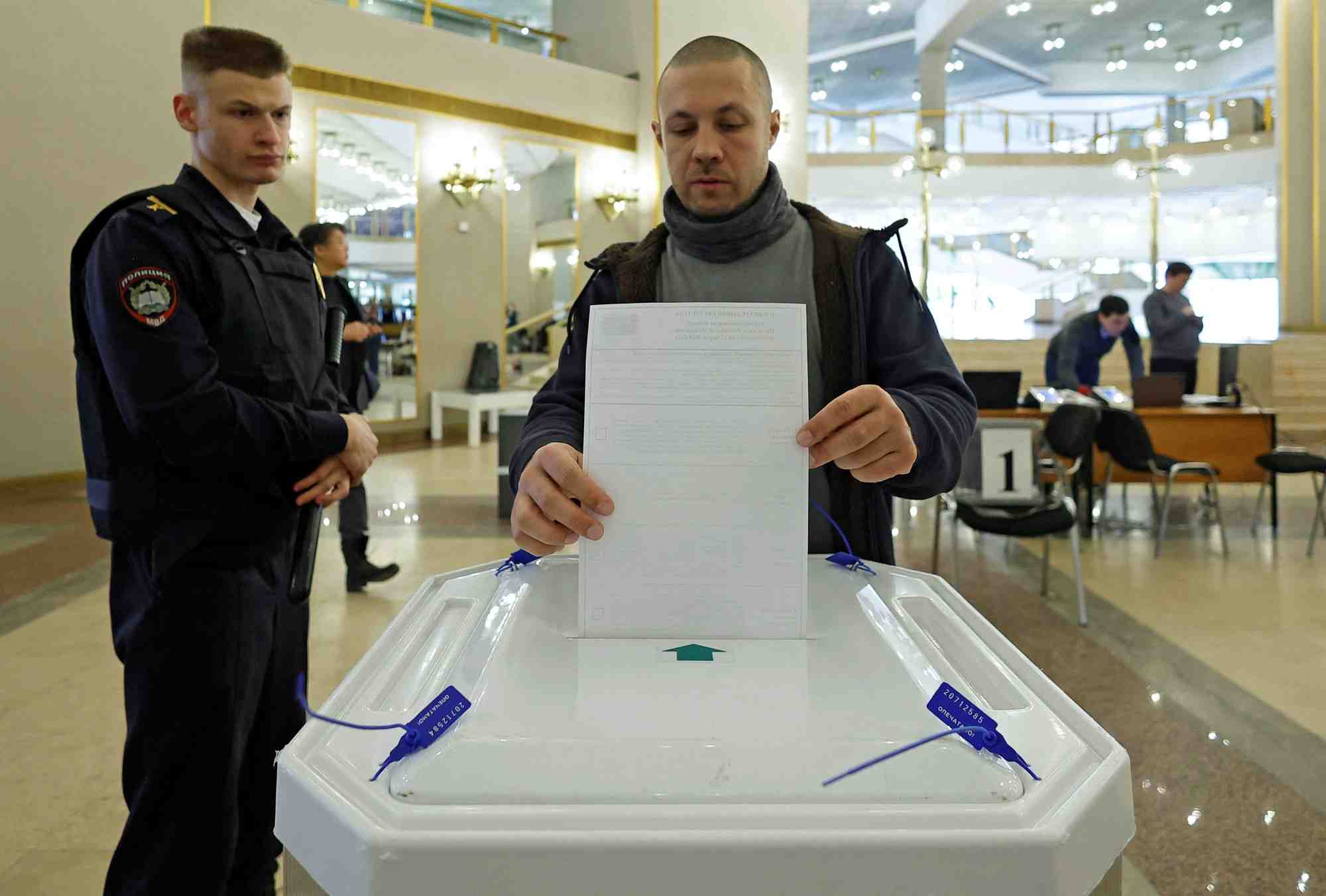 Dernier jour de l'election presidentielle en russie
