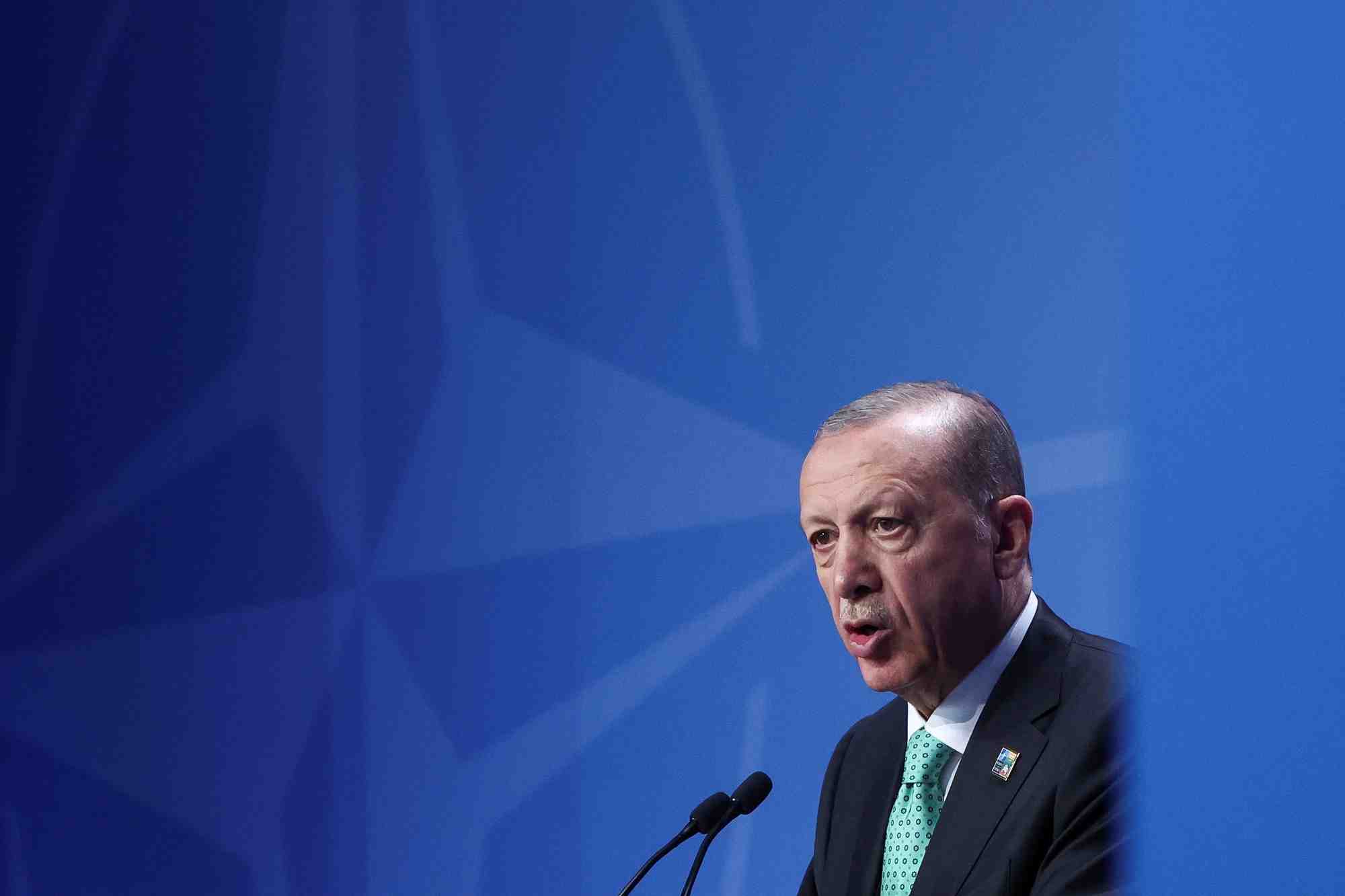 Photo du chef d'etat turc, recep tayyip erdogan